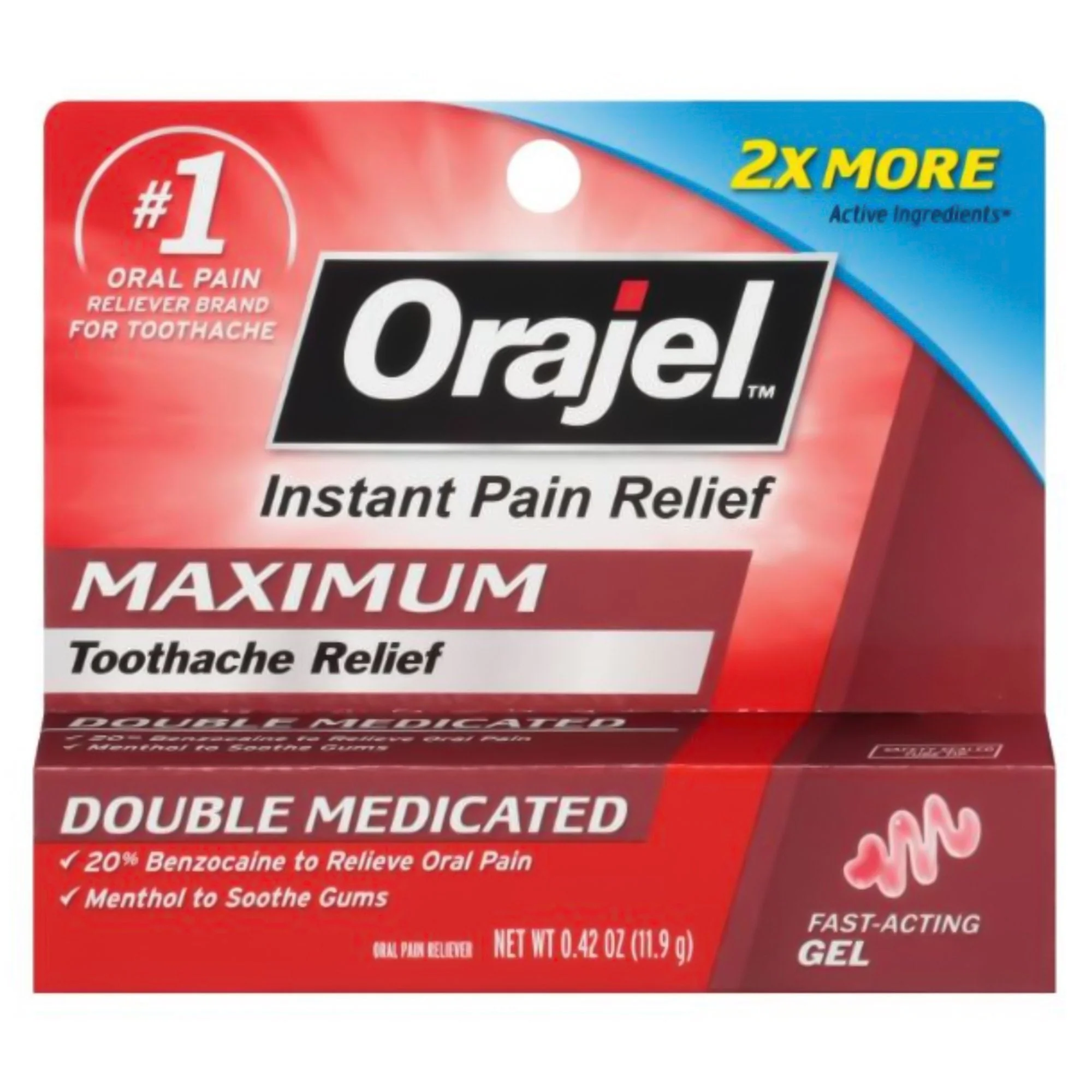 Church and Dwight Orajel 2X Toothache & Gum Medicated Gel