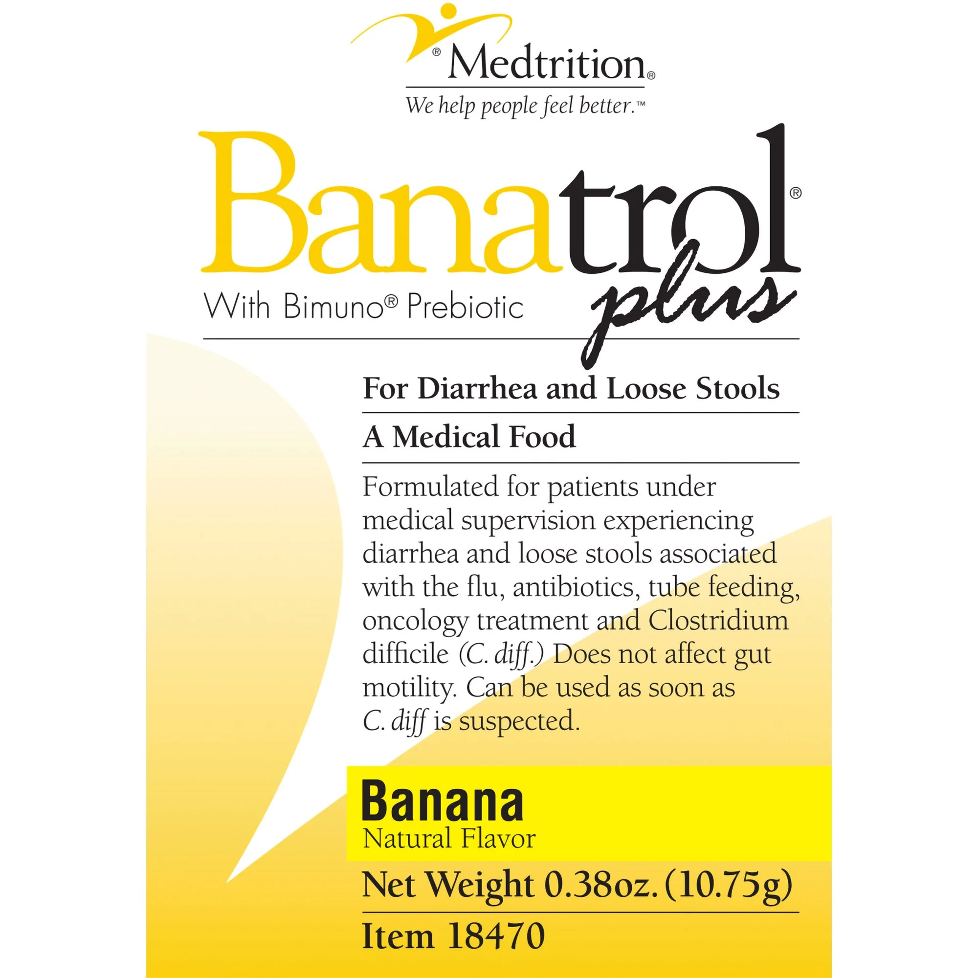 Medtrition/National Nutrition Banatrol Plus with Bimuno Prebiotic Medical Food, Banana Flavor (75/CS) - Image 5