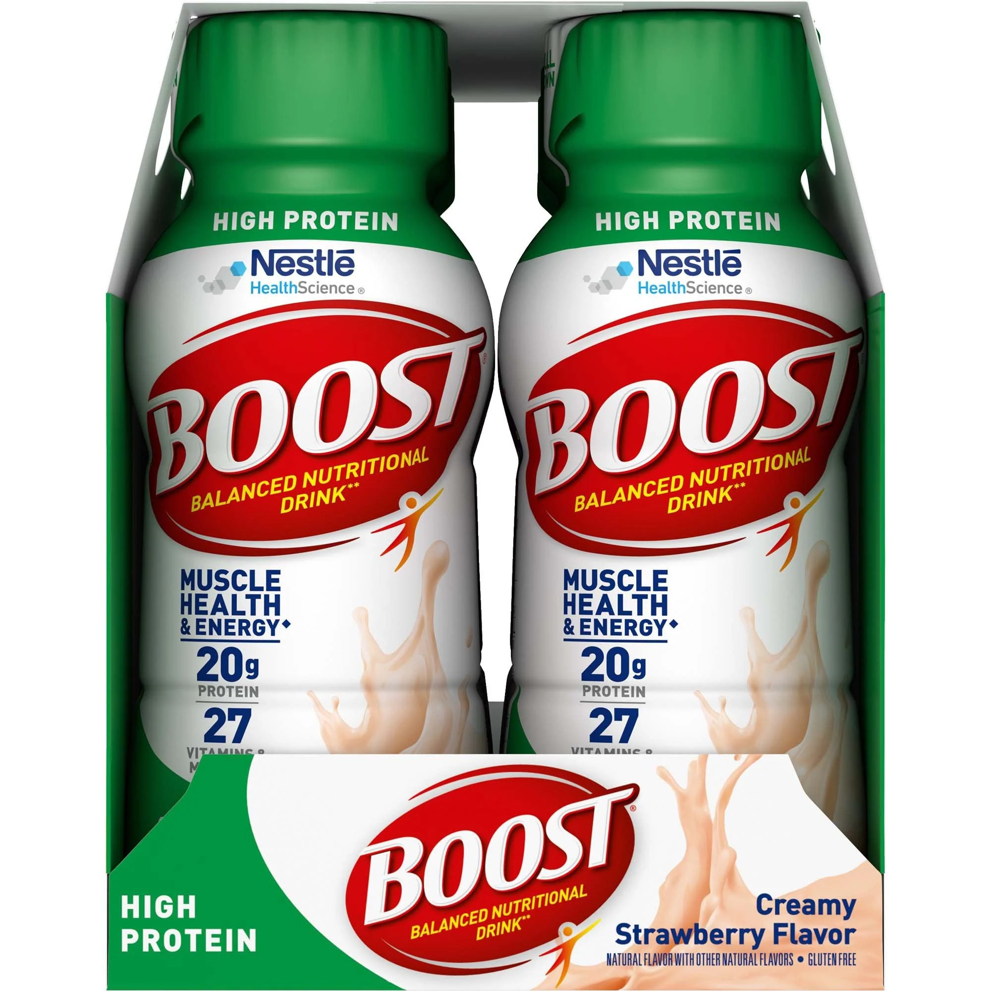 Nestle Healthcare Nutrition Boost High Protein Strawberry Complete Nutritional Drink, 8-ounce Bottle (24/CS) - Image 2
