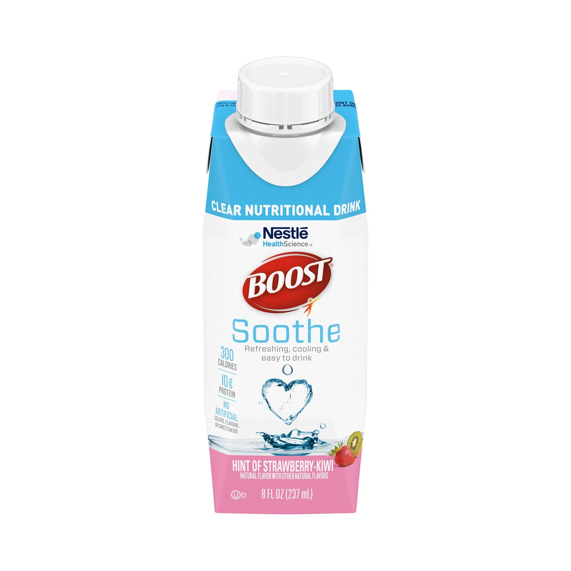 Nestle Healthcare Nutrition Boost Soothe Strawberry Kiwi Clear Nutritional Drink, 8-ounce Carton (24/CS)