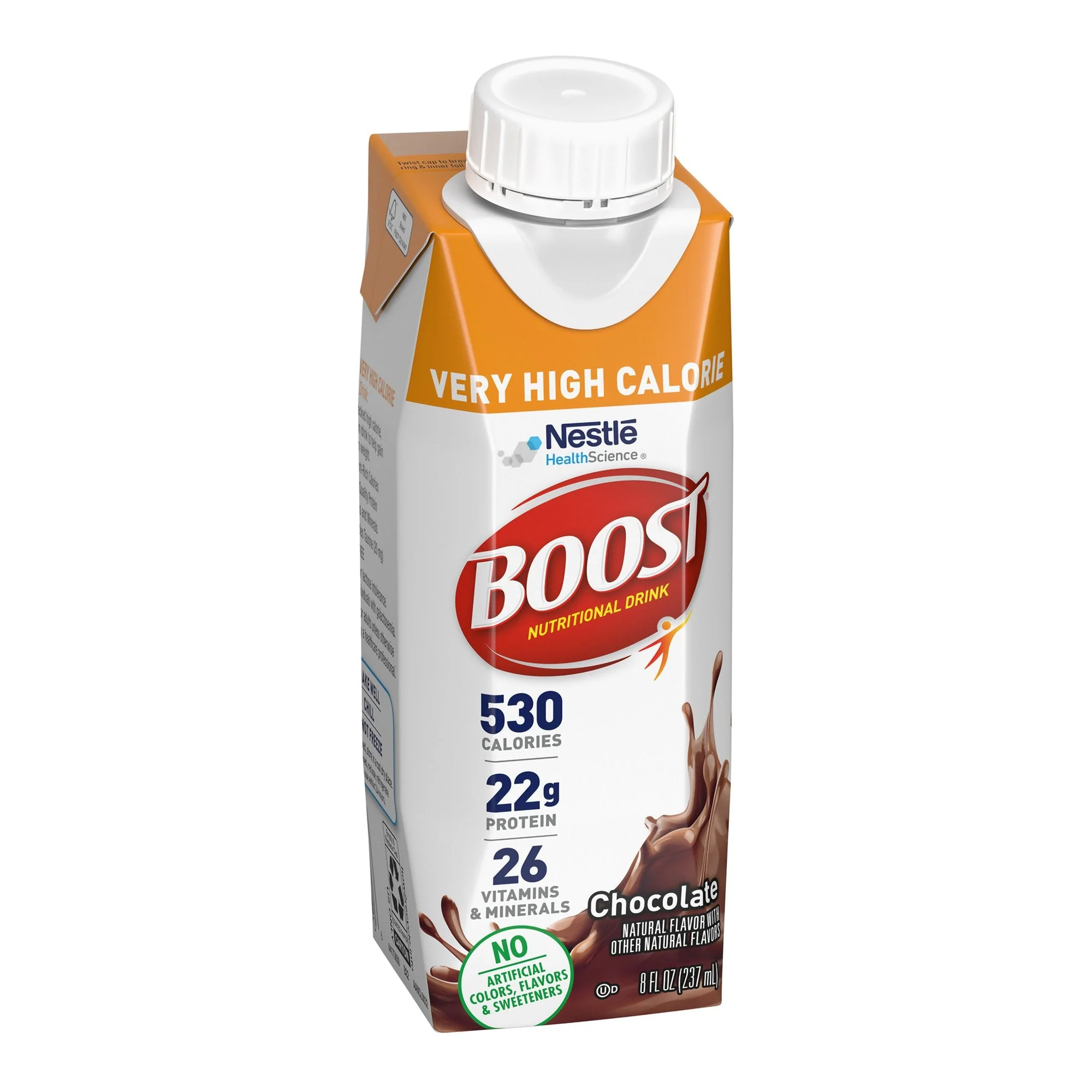 Nestle Healthcare Nutrition Boost Very High Calorie Chocolate Nutritional Drink, 8-ounce carton (24/CS) - Image 2