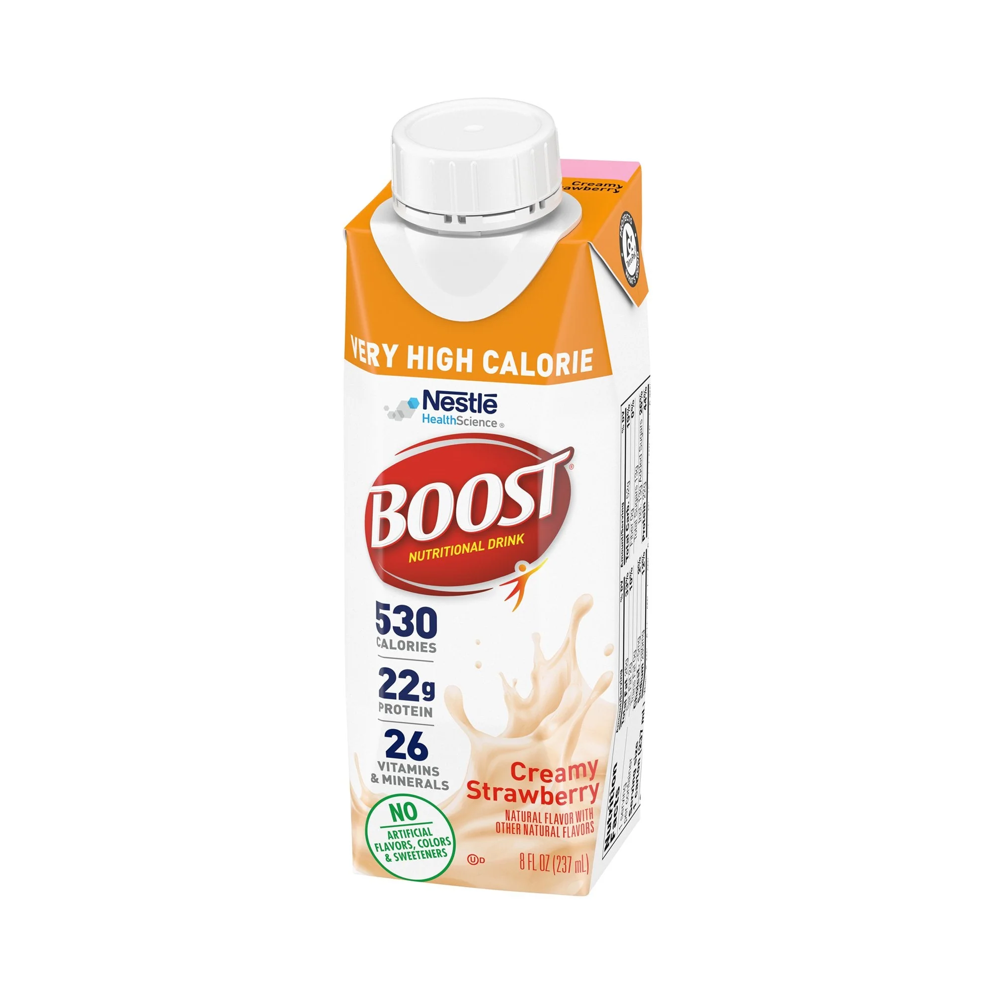 Nestle Healthcare Nutrition Boost Very High Calorie Strawberry Nutritional Drink, 8-ounce Carton (24/CS) - Image 3
