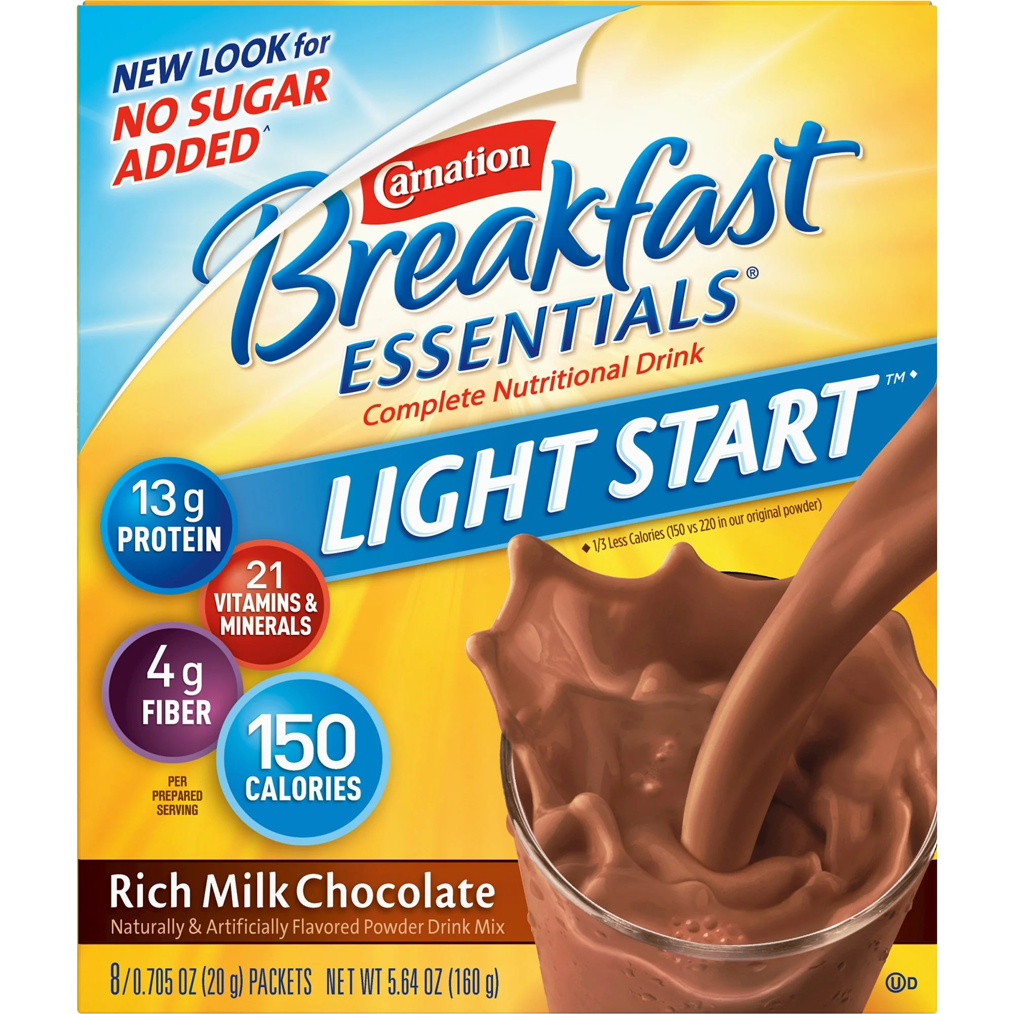 Nestle Healthcare Nutrition Carnation Breakfast Essentials Light Start Chocolate Nutritional Drink Mix (64/CS) - Image 4