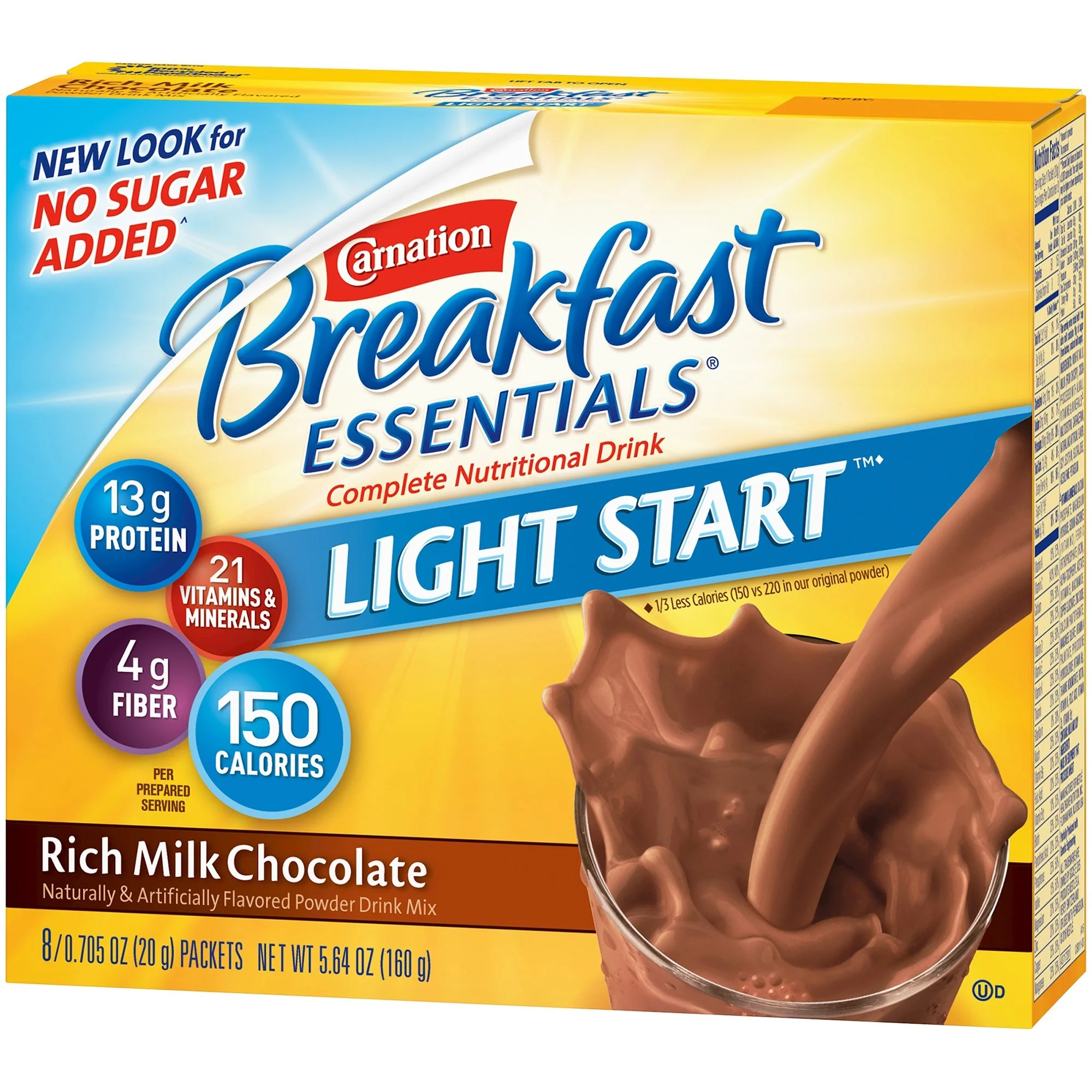 Nestle Healthcare Nutrition Carnation Breakfast Essentials Light Start Chocolate Nutritional Drink Mix (64/CS) - Image 6