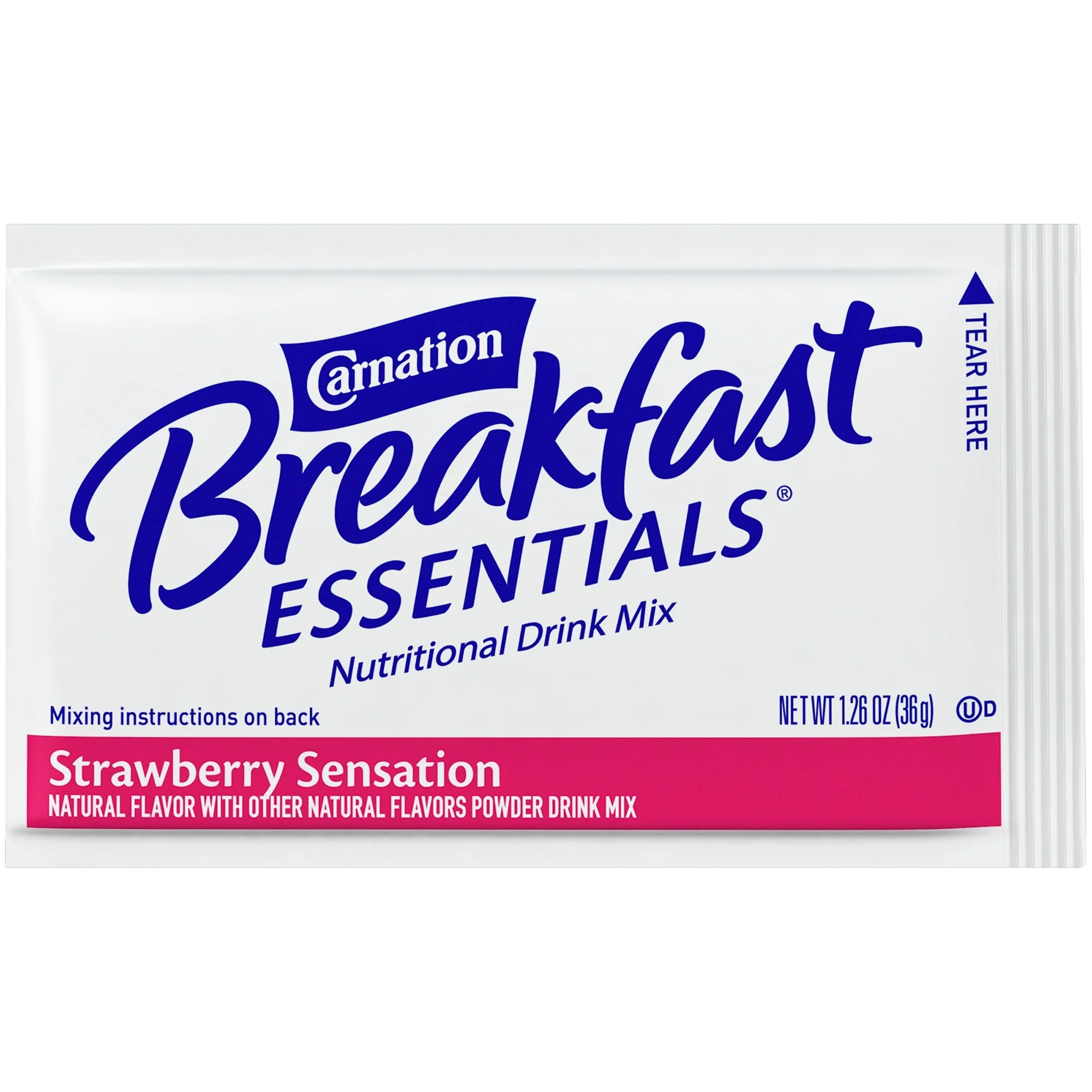 Nestle Healthcare Nutrition Carnation Breakfast Essentials Strawberry Nutritional Drink (60/CS) - Image 2