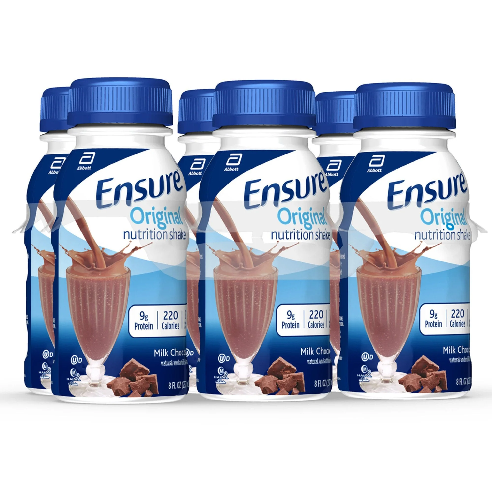 Abbott Nutrition Ensure Original Nutrition Shake, Chocolate, 8-ounce bottle (24/CS) - Image 2