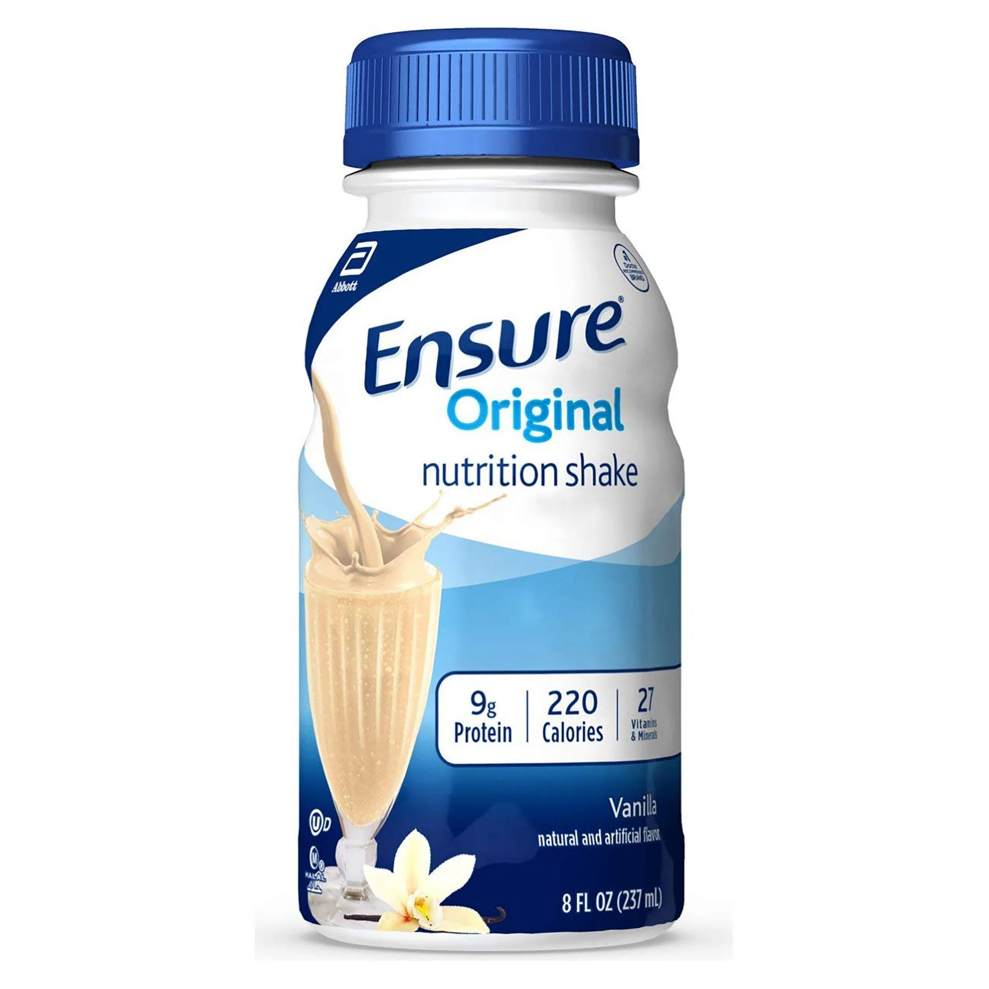 Abbott Nutrition Ensure Original Therapeutic Nutrition Shake, Vanilla, 8-ounce Bottle (24/CS)