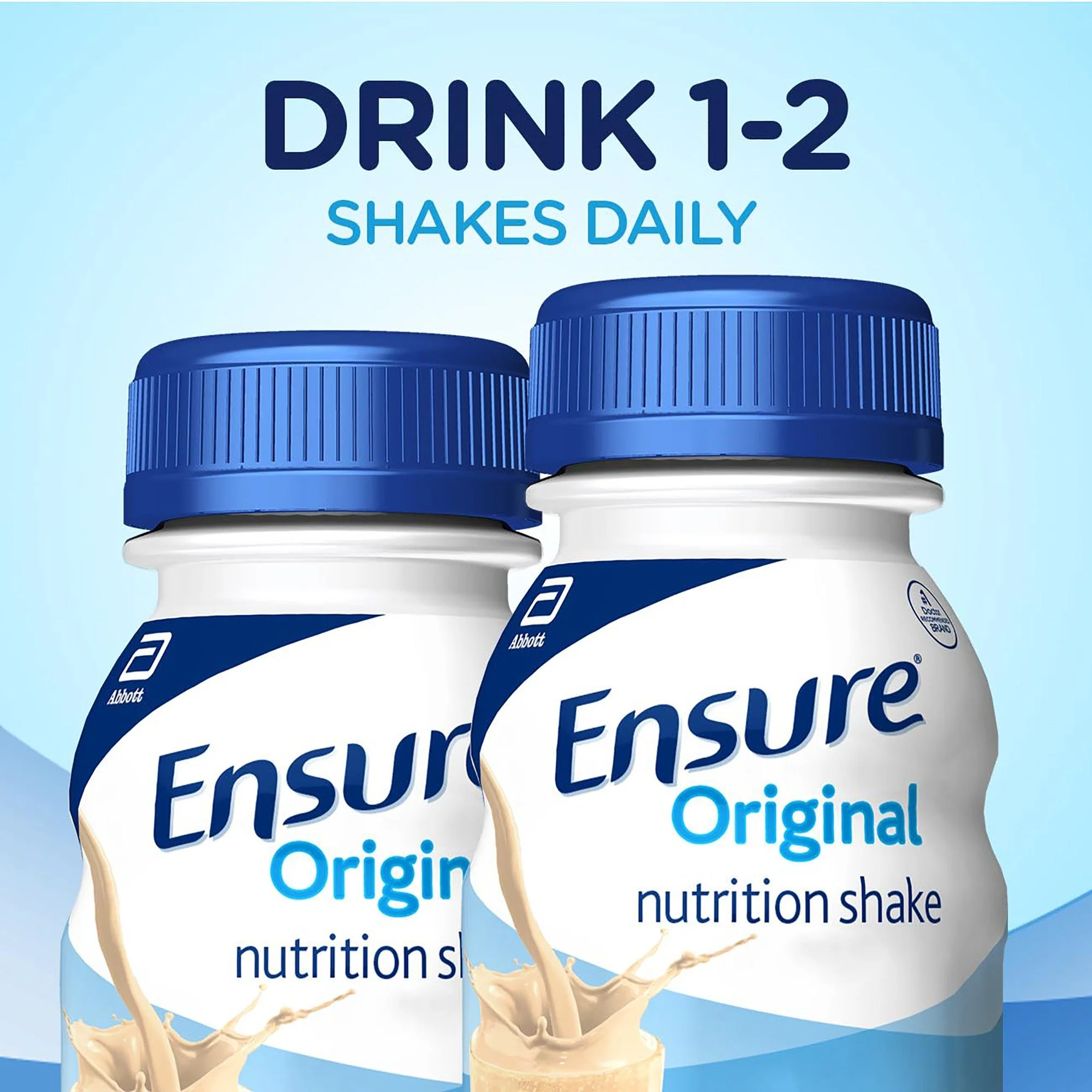 Abbott Nutrition Ensure Original Therapeutic Nutrition Shake, Vanilla, 8-ounce Bottle (24/CS) - Image 3
