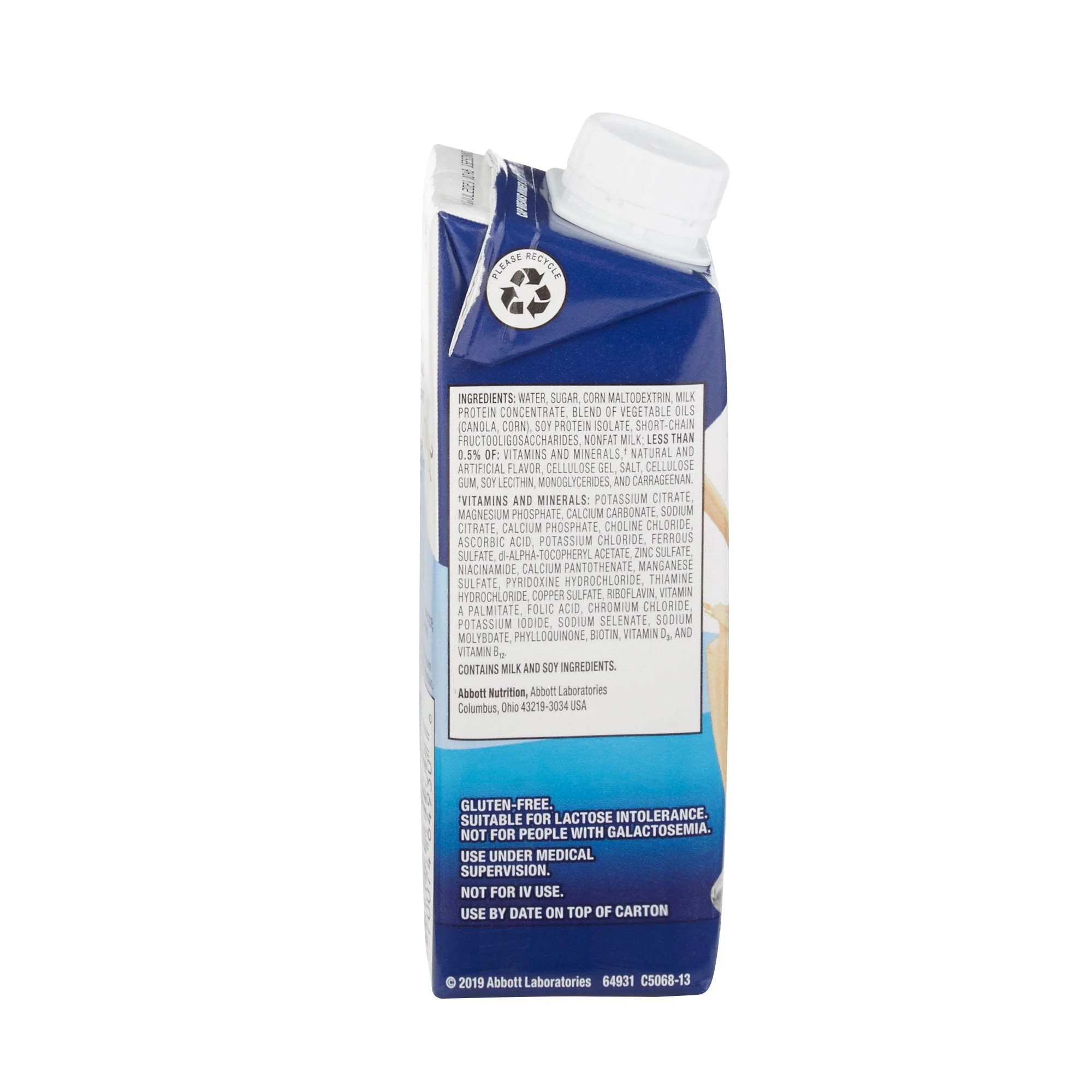 Abbott Nutrition Ensure Original Therapeutic Nutrition Shake, Vanilla, 8-ounce carton (24/CS) - Image 3