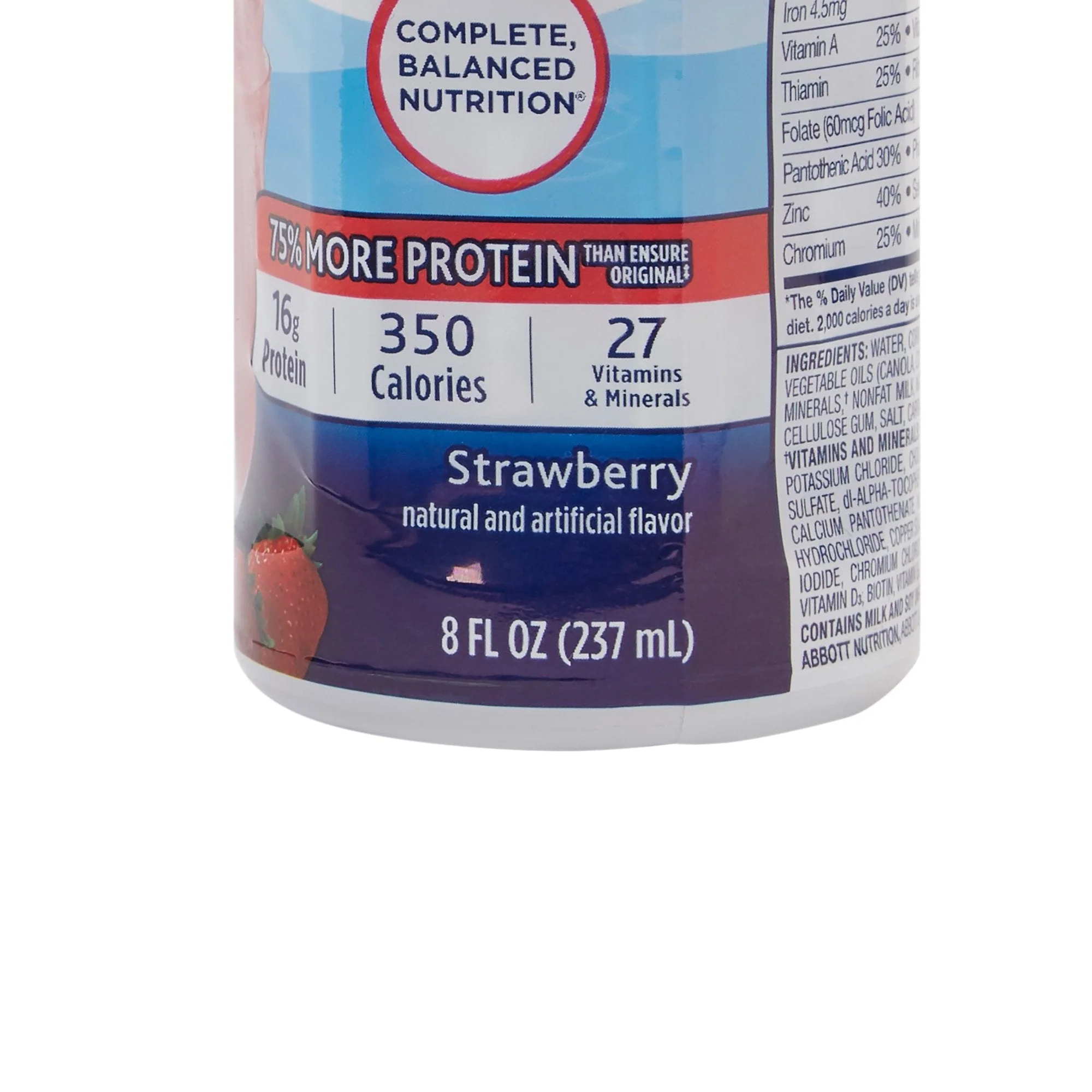 Abbott Nutrition Ensure Plus Nutrition Shake, Strawberry, 8-ounce bottle (24/CS) - Image 5