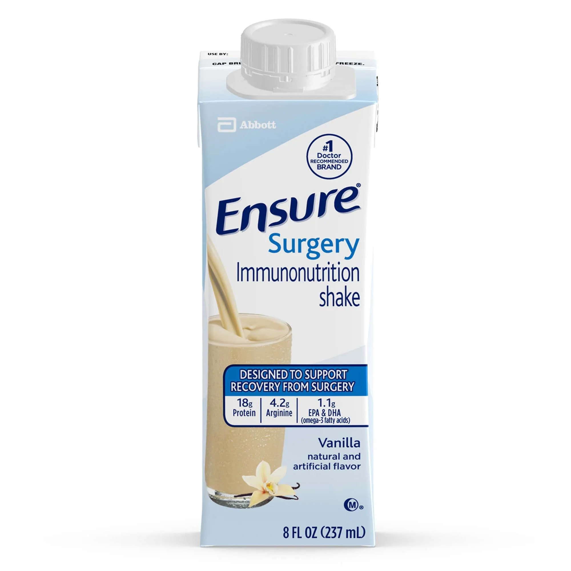 Abbott Nutrition Ensure Surgery Vanilla Immunonutrition Shake, 8-ounce carton (24/CS)