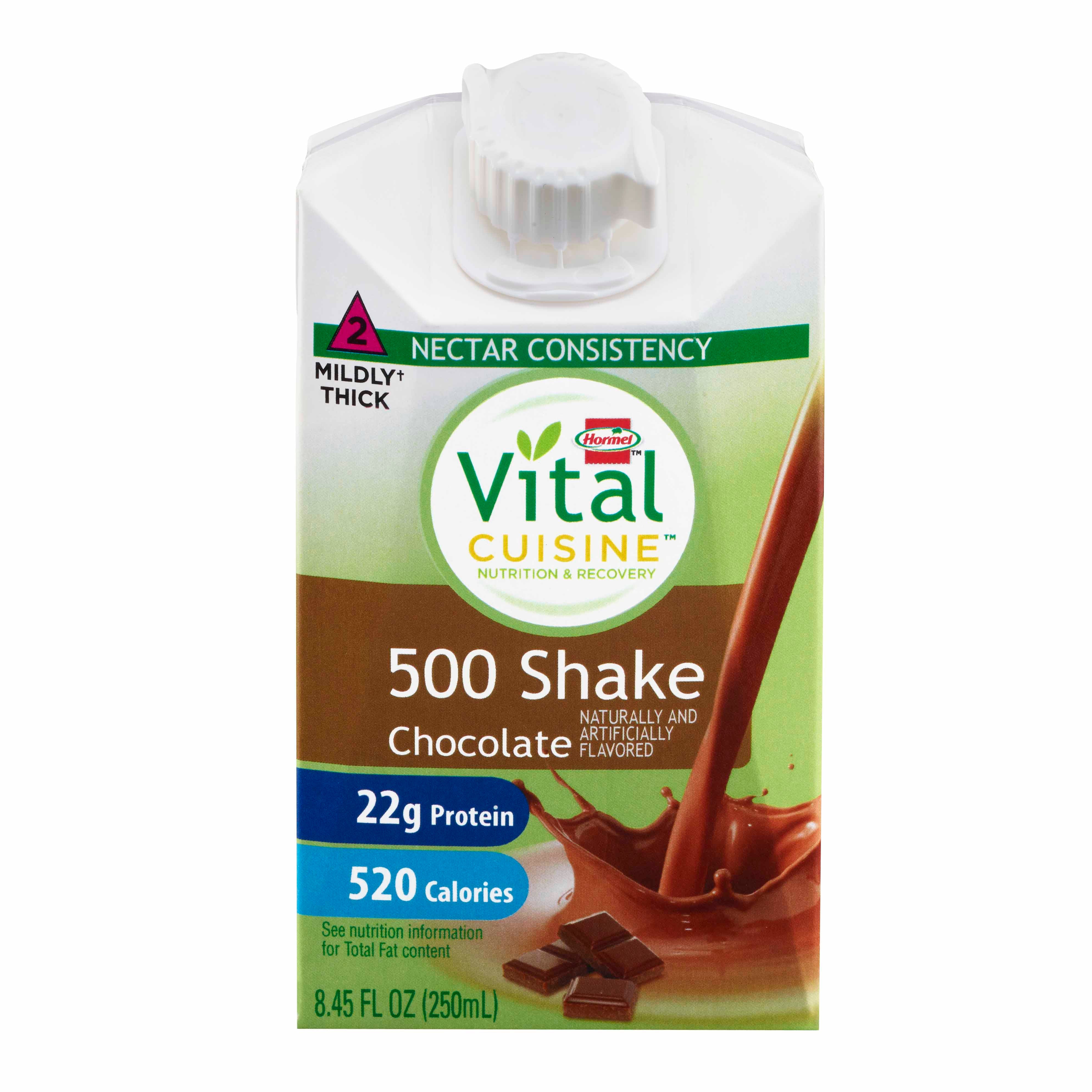 Lyons Magnus LLC Vital Cuisine 500 Shake Chocolate Nutrition and Recovery, 8.45 oz. Carton (27/CS)