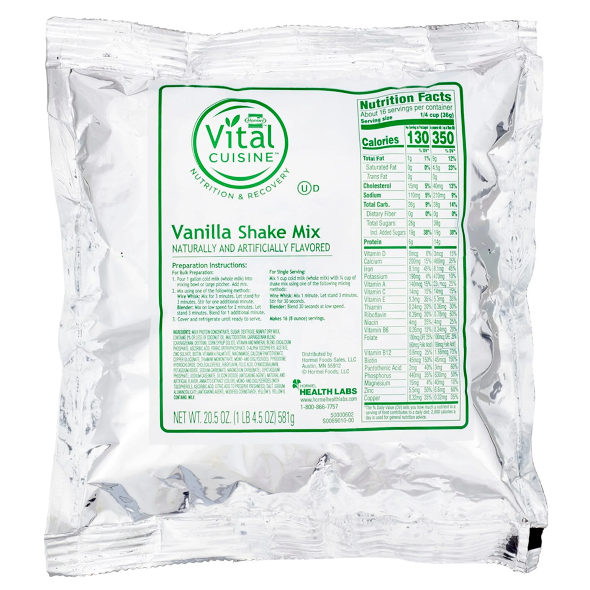 Lyons Magnus LLC Vital Cuisine Shake Mix, Vanilla Flavor (6/CS)