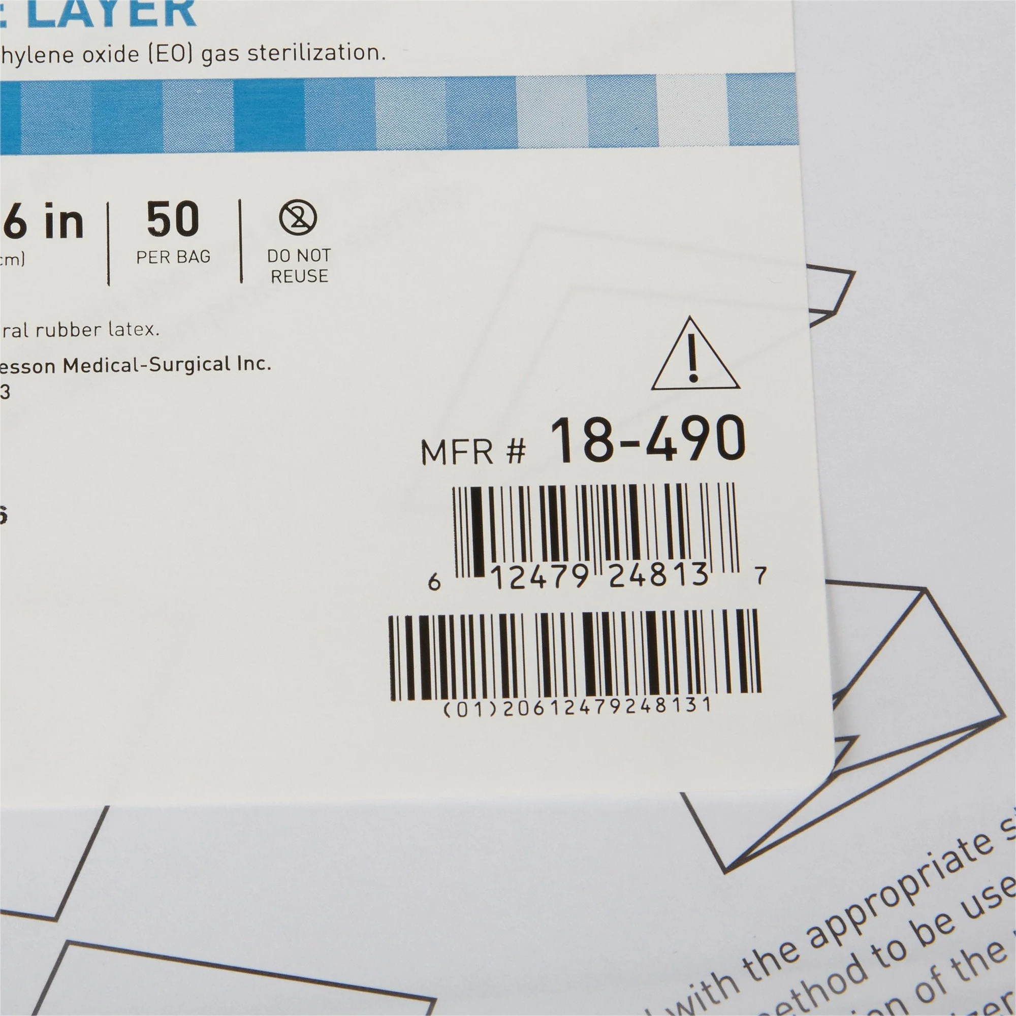 McKesson Brand McKesson Single Layer Sterilization Wrap, 36 x 36 Inch (5/CS) - Image 3