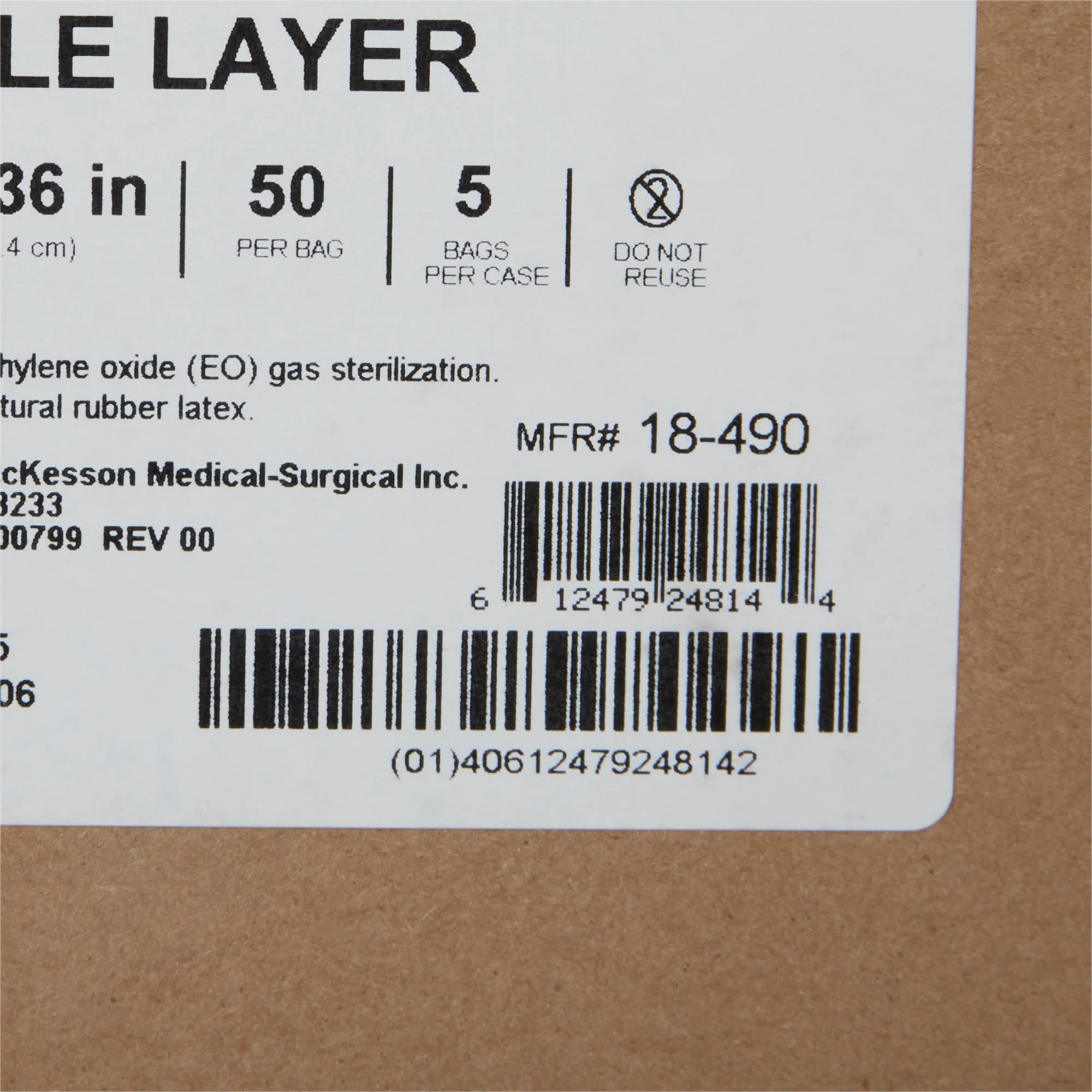 McKesson Brand McKesson Single Layer Sterilization Wrap, 36 x 36 Inch (5/CS) - Image 5