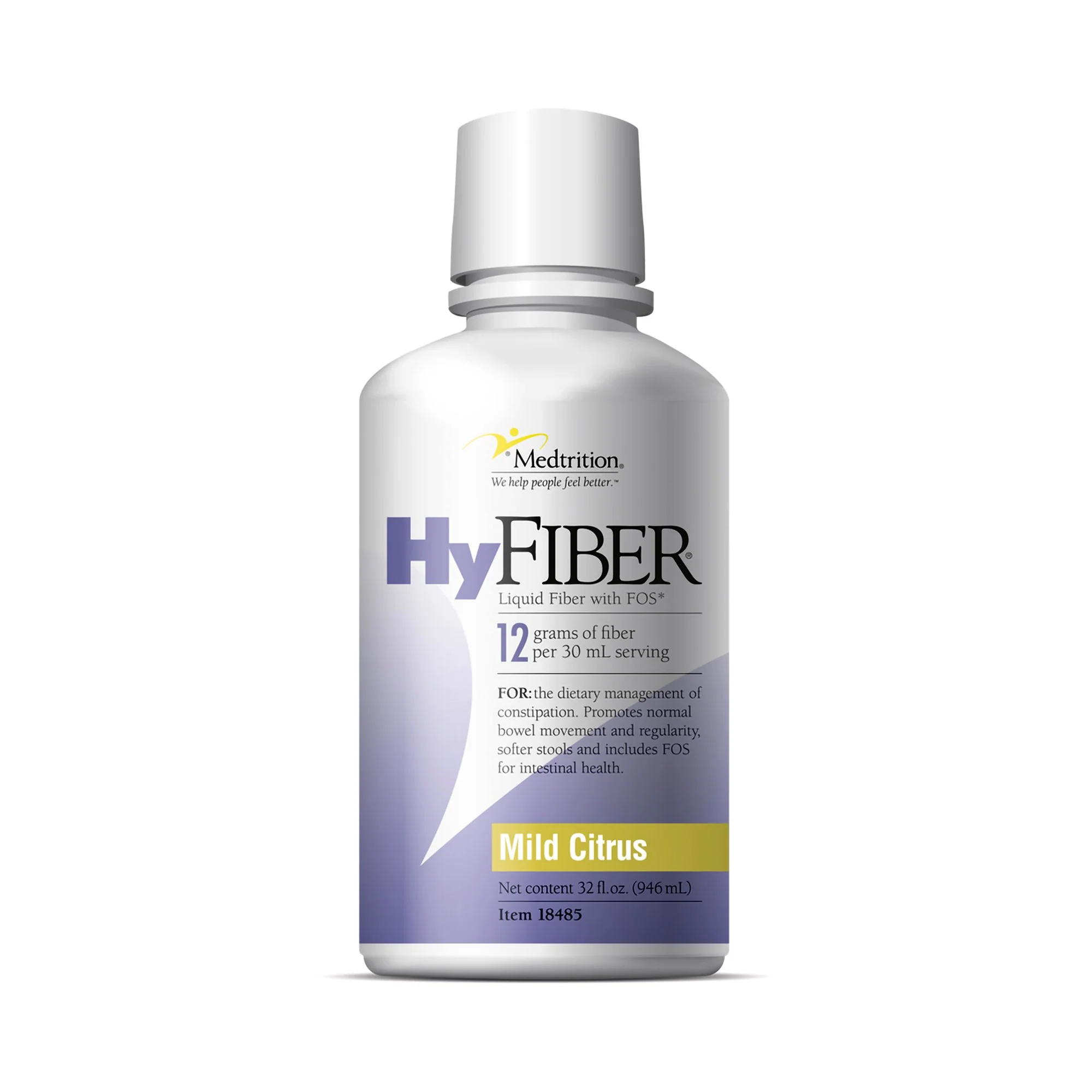 Medtrition/National Nutrition HyFiber Citrus Flavor Liquid Fiber with FOS, 32-ounce bottle (4/CS)