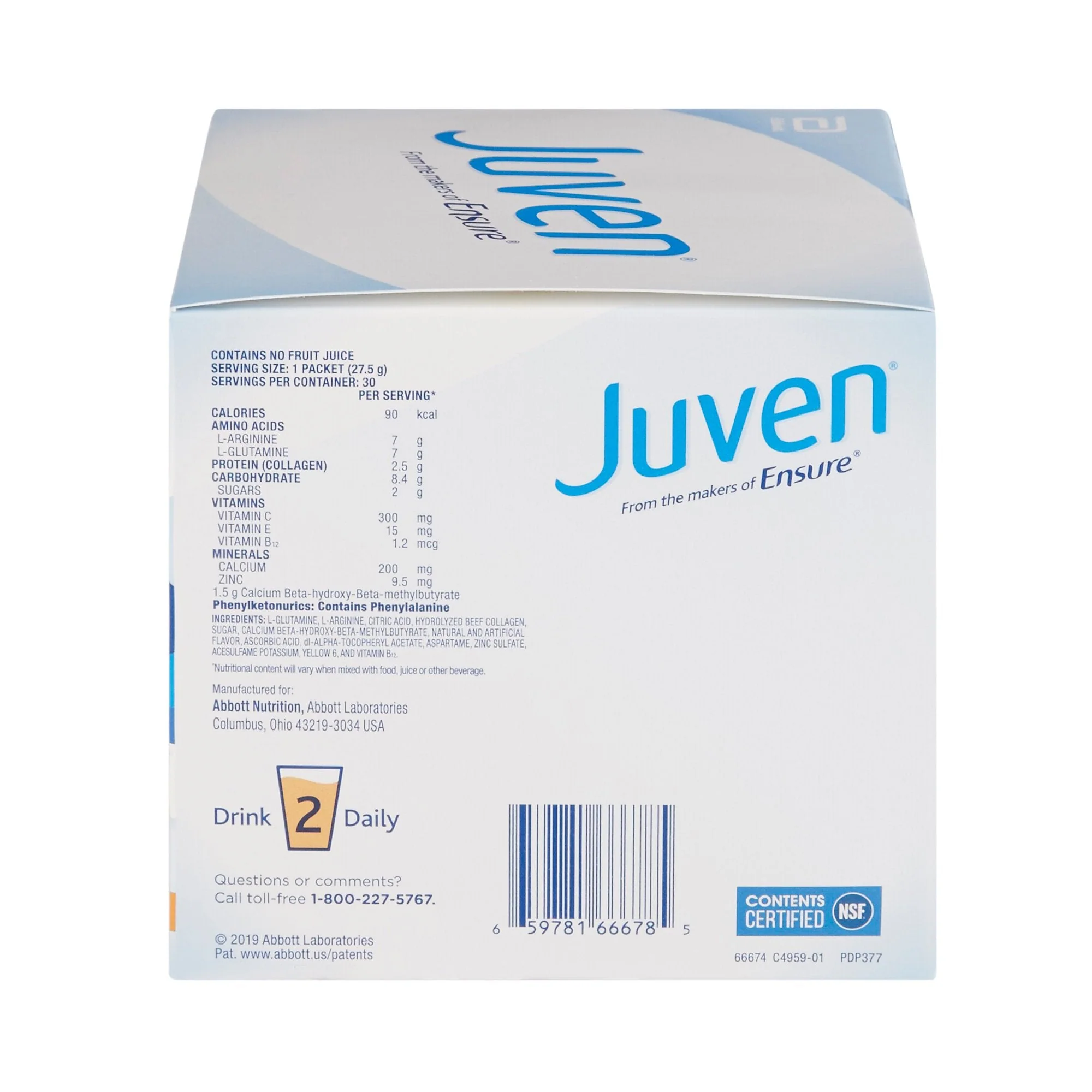 Abbott Nutrition Juven Orange Arginine/Glutamine Therapeutic Nutrition Powder (30/CS) - Image 4
