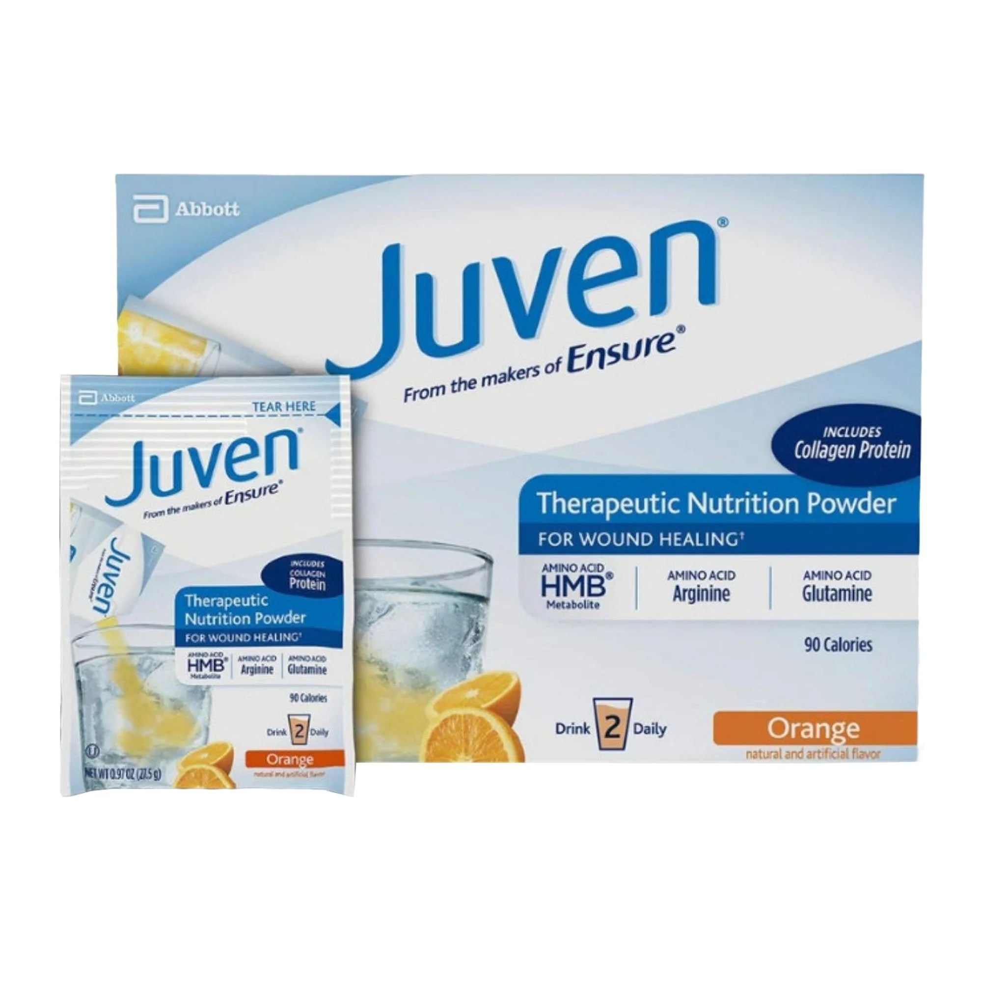 Abbott Nutrition Juven Orange Arginine/Glutamine Therapeutic Nutrition Powder (180/CS)