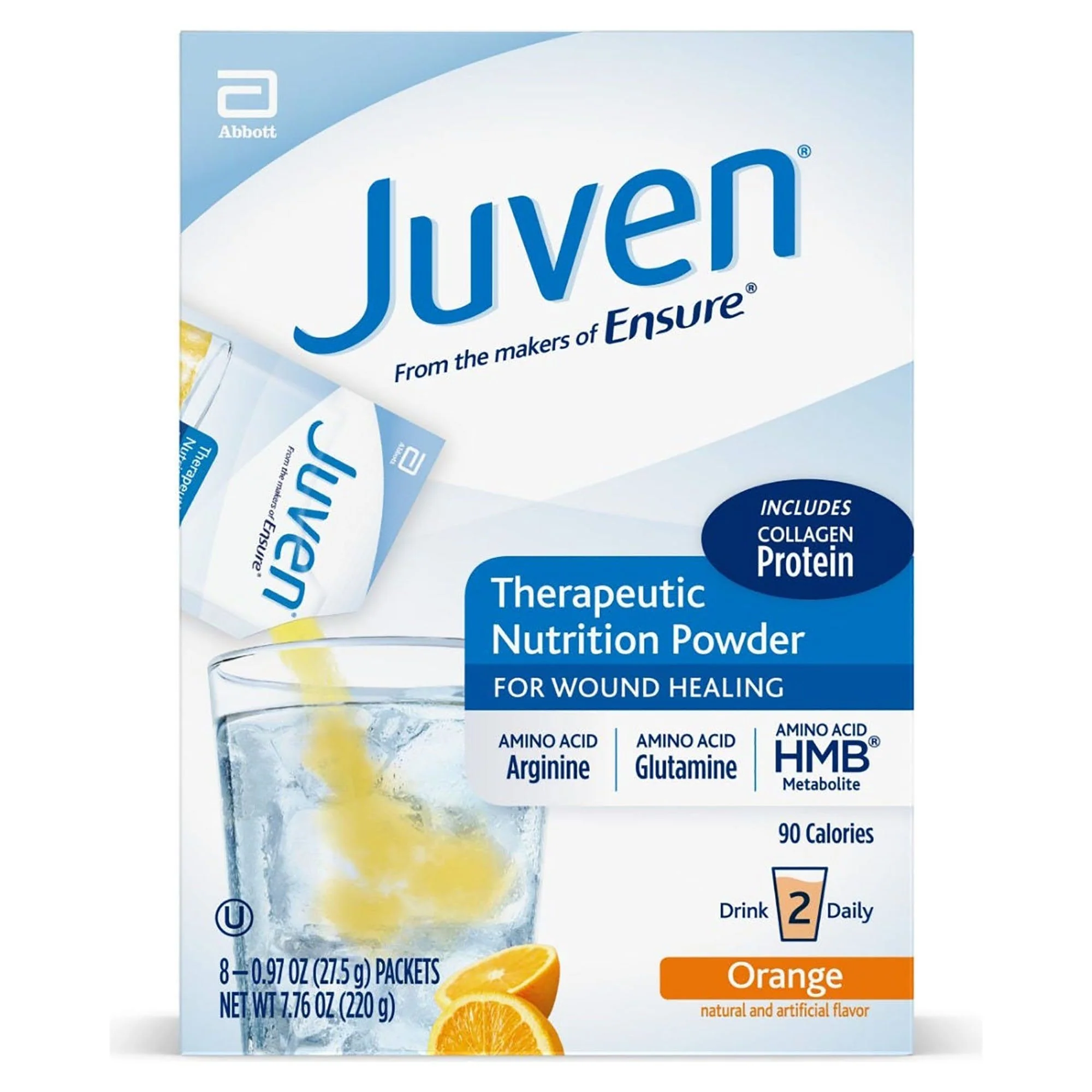 Abbott Nutrition Juven Orange Arginine/Glutamine Therapeutic Nutrition Powder (180/CS) - Image 3