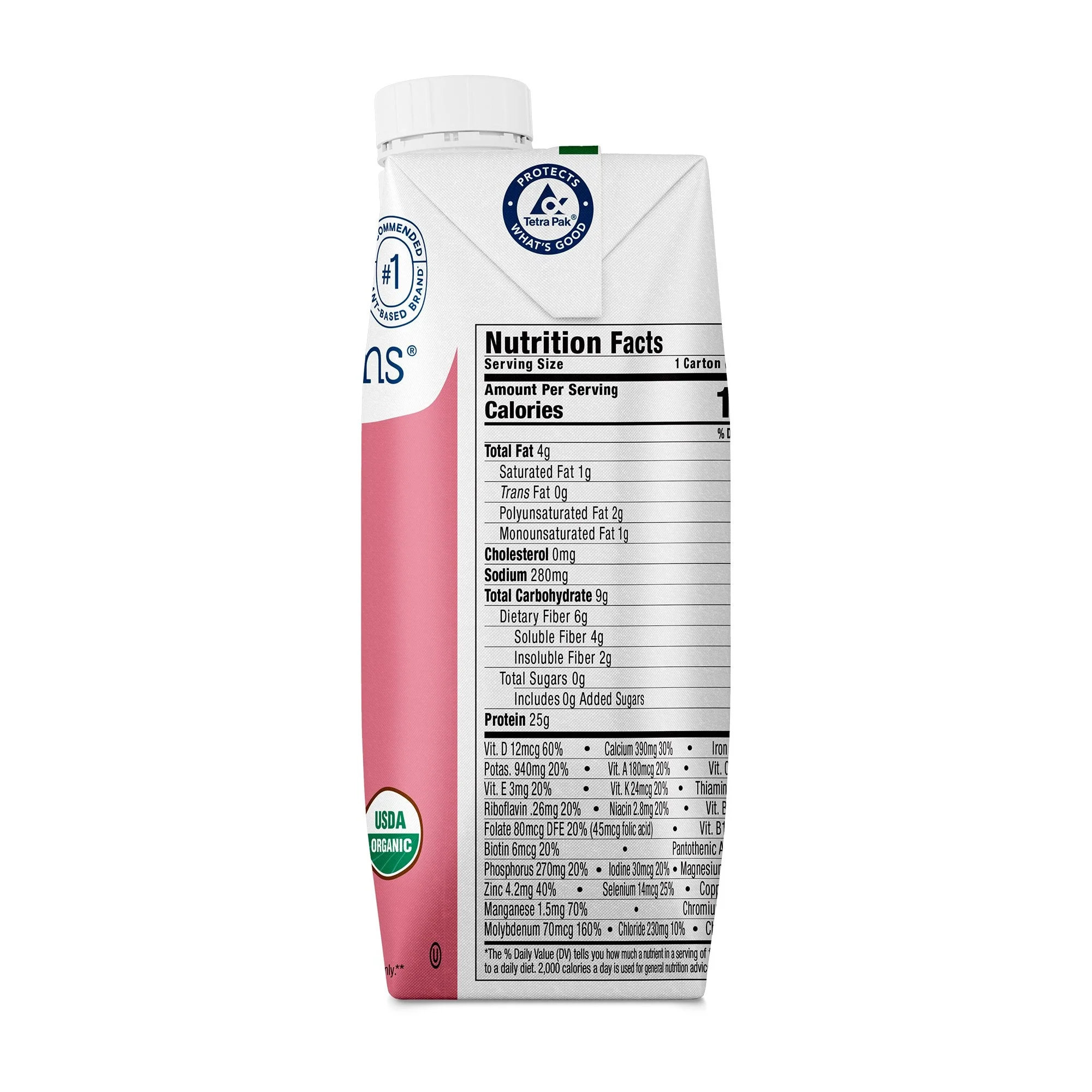 Kate Farms Oral Supplement Kate Farms High Protein Strawberry Flavor Liquid 11 oz. Carton (12/CS) - Image 4