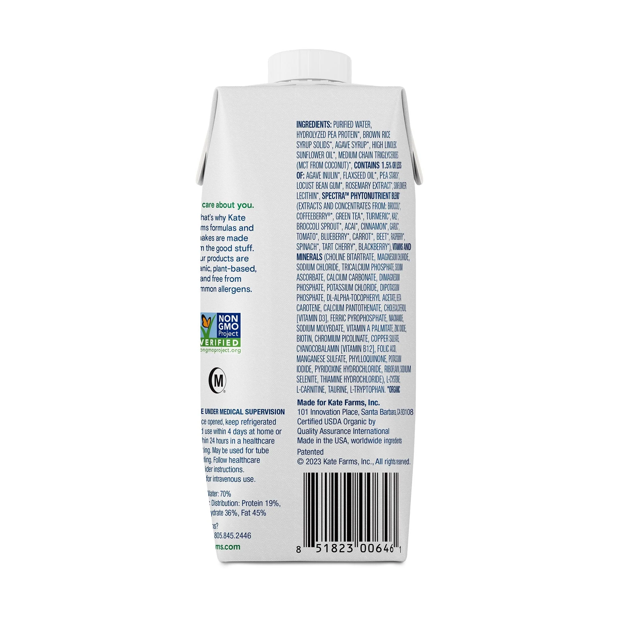 Kate Farms Kate Farms Standard 1.5 Sole-Source Nutrition Formula, 11-ounce carton (12/CS) - Image 3