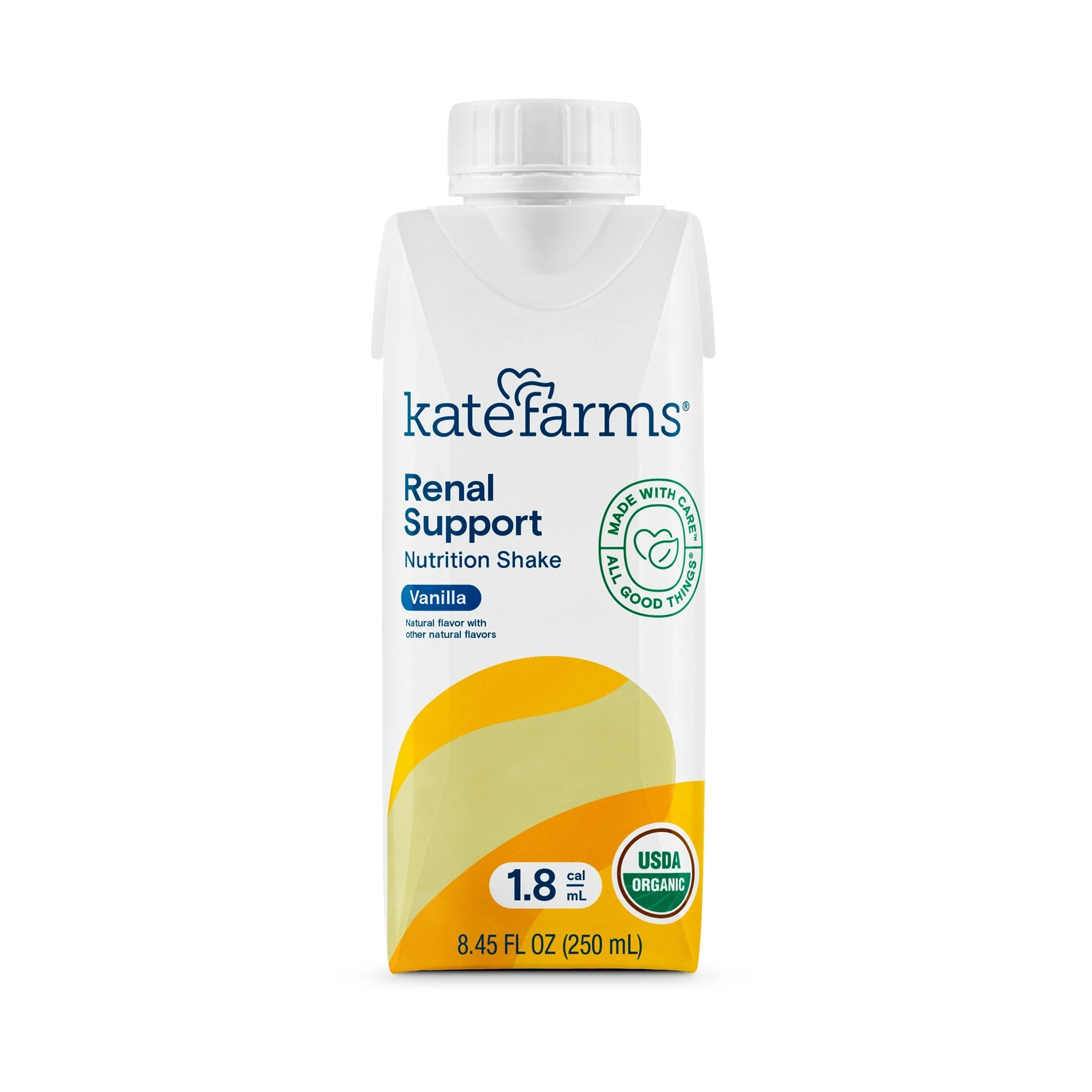 Kate Farms Kate Farms Renal Support 1.8 Vanilla Nutrition Shake, 8.45-ounce carton (12/CS)