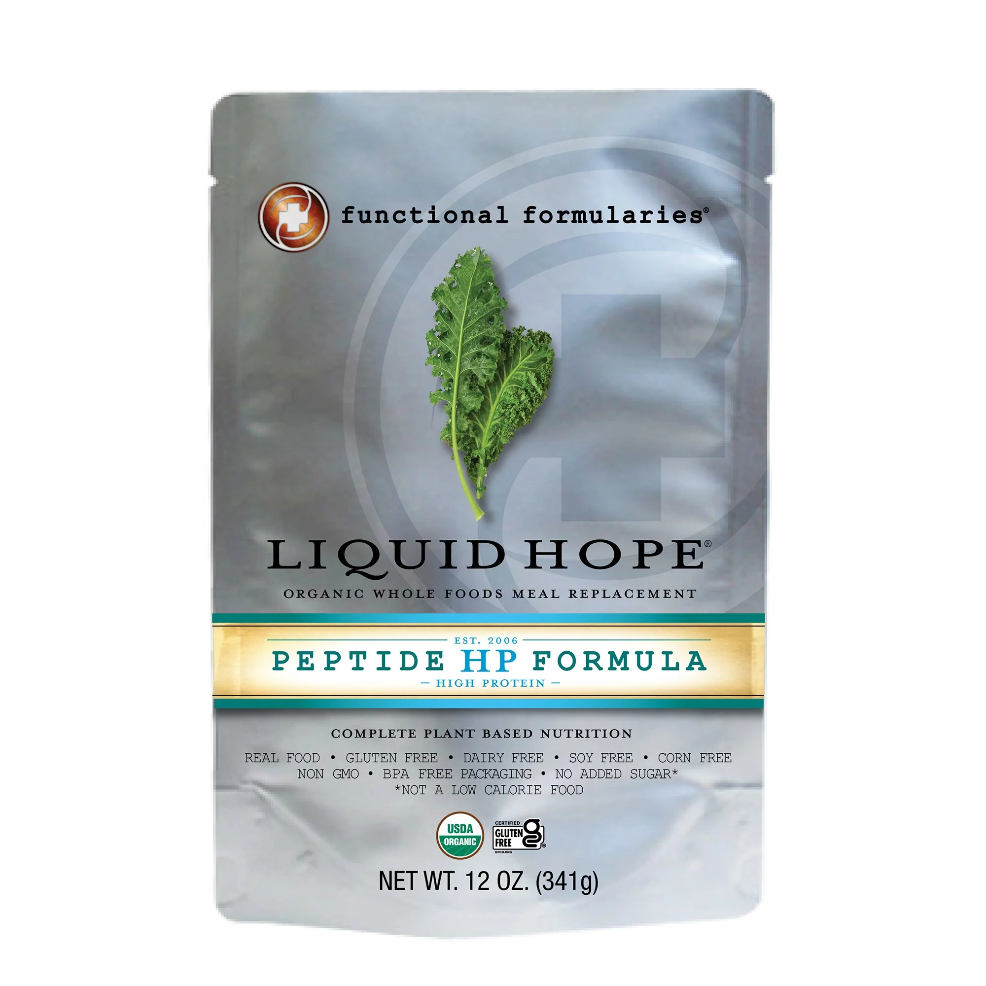 Nutritionals Medicinals Oral Supplement Liquid Hope Peptide HP Formula Unflavored Liquid 12 oz. Pouch (24/CS)
