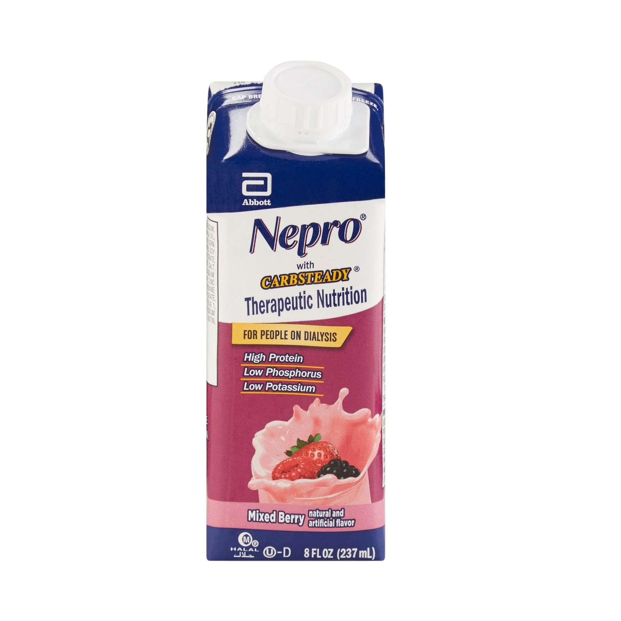Abbott Nutrition Nepro with Carbsteady Mixed Berry Therapeutic Nutrition for those on Dialysis (24/CS)