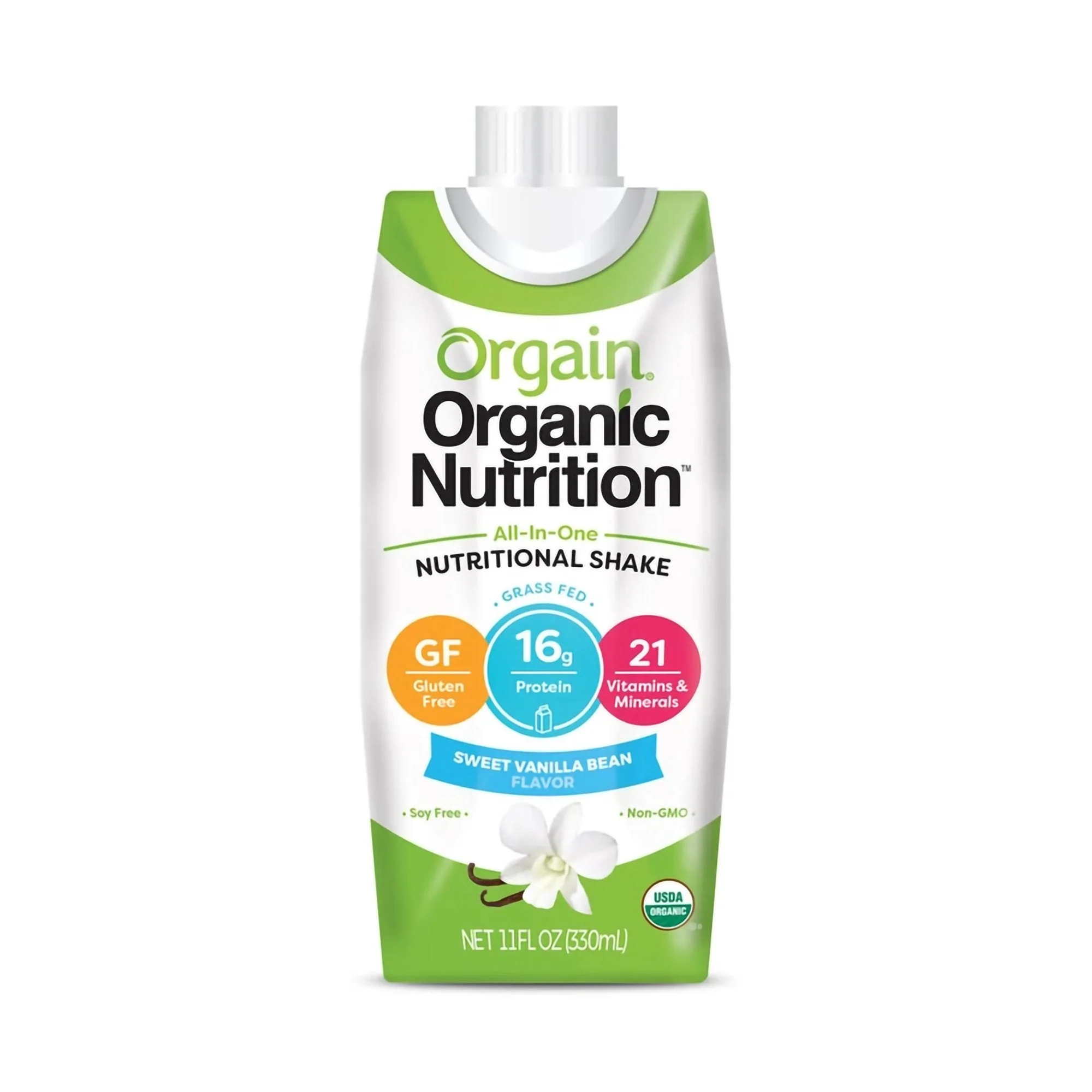 Orgain Inc Orgain Organic Nutrition Vanilla Nutritional Shake, 11-ounce carton (12/CS) - Image 2