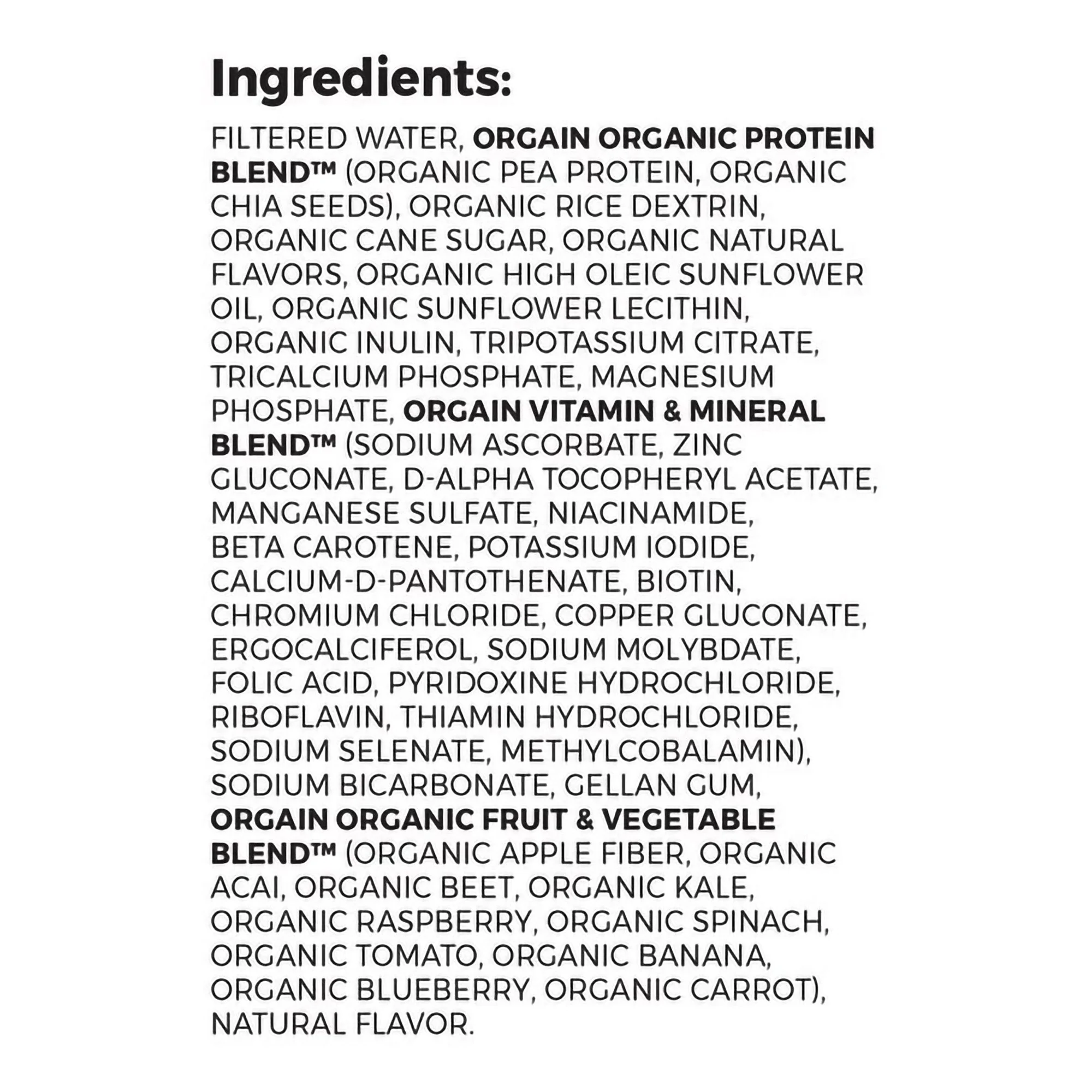 Orgain Inc Orgain Organic Nutrition Vegan Vanilla Nutritional Shake, 11-ounce carton (12/CS) - Image 2