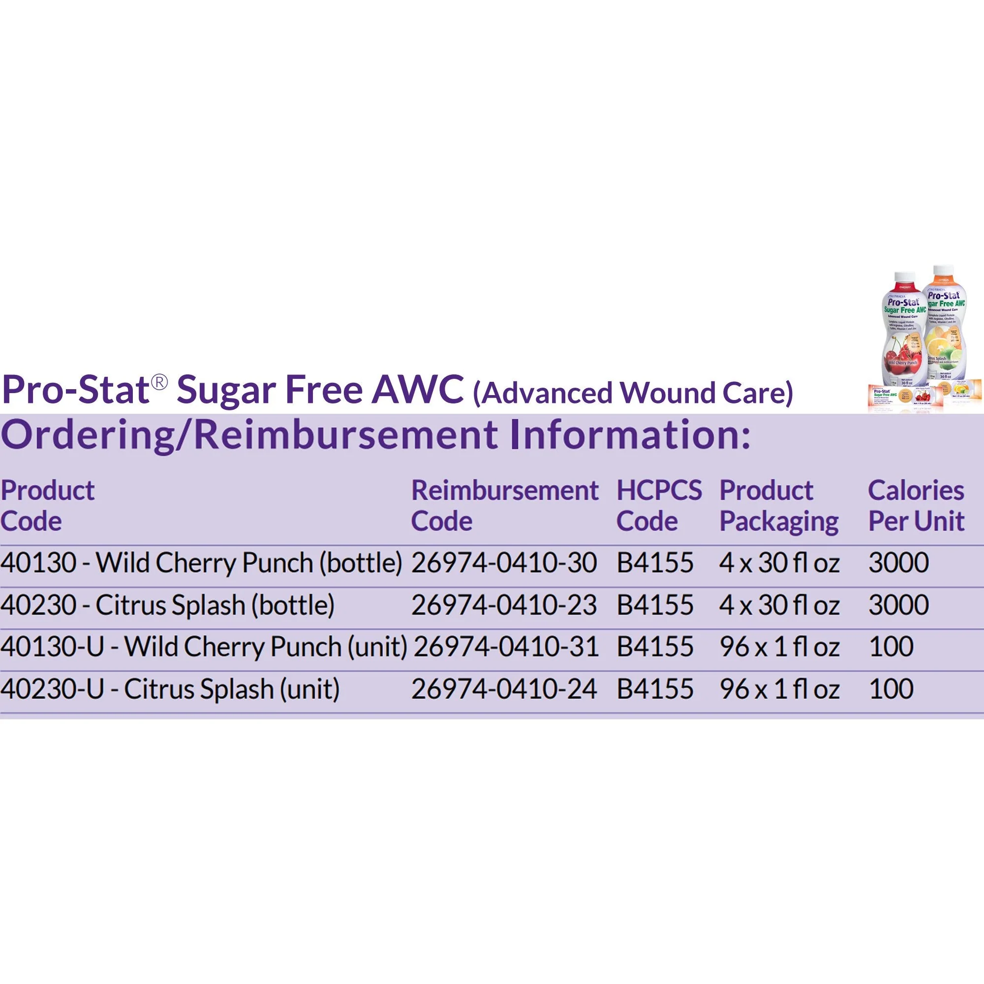 Nutricia North America Pro-Stat AWC Wild Cherry Punch Complete Liquid Protein, 30-ounce Bottle (4/CS) - Image 2