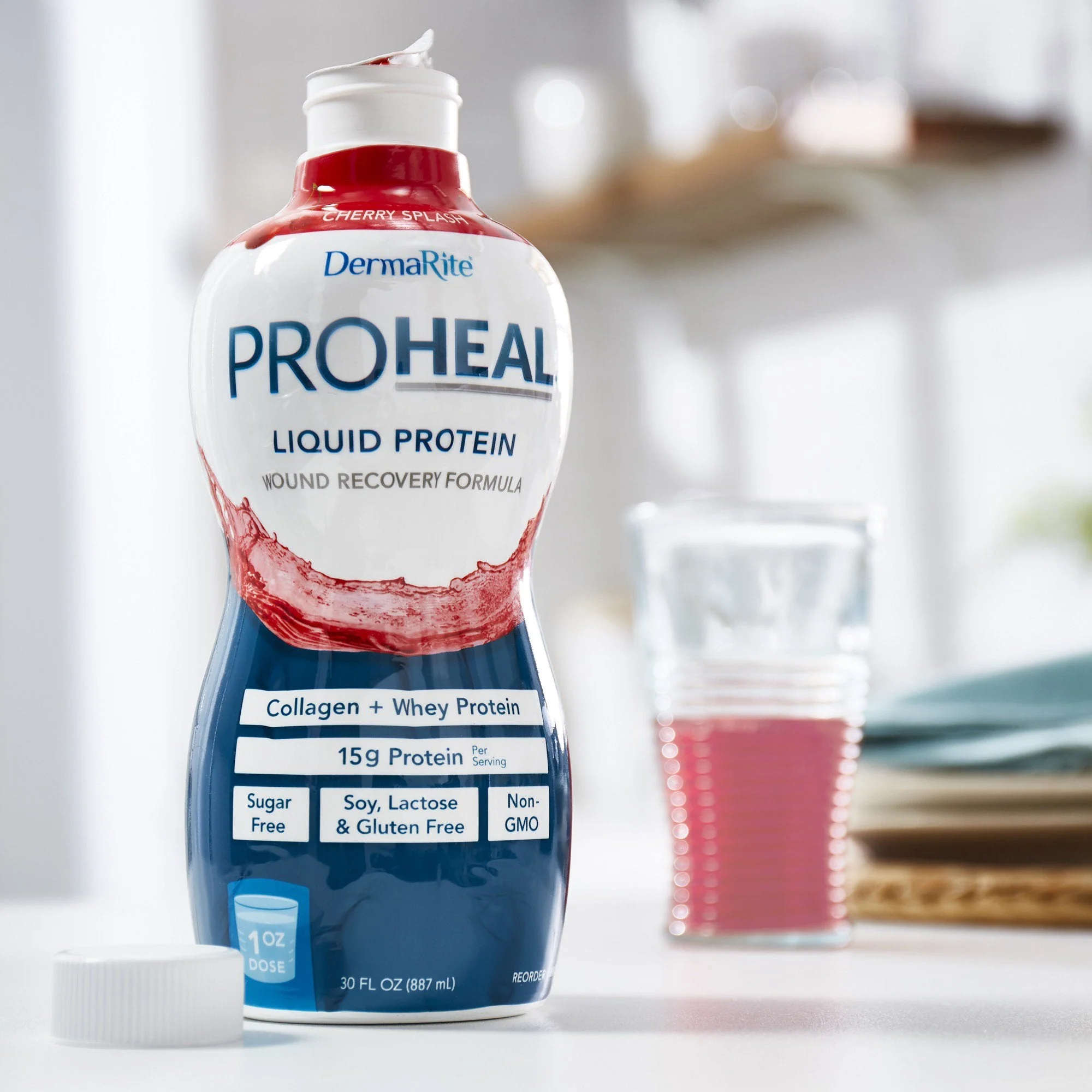 Sion Brands LLC ProHeal Cherry Splash Liquid Protein Wound Recovery Formula, 30-ounce bottle (6/CS) - Image 3