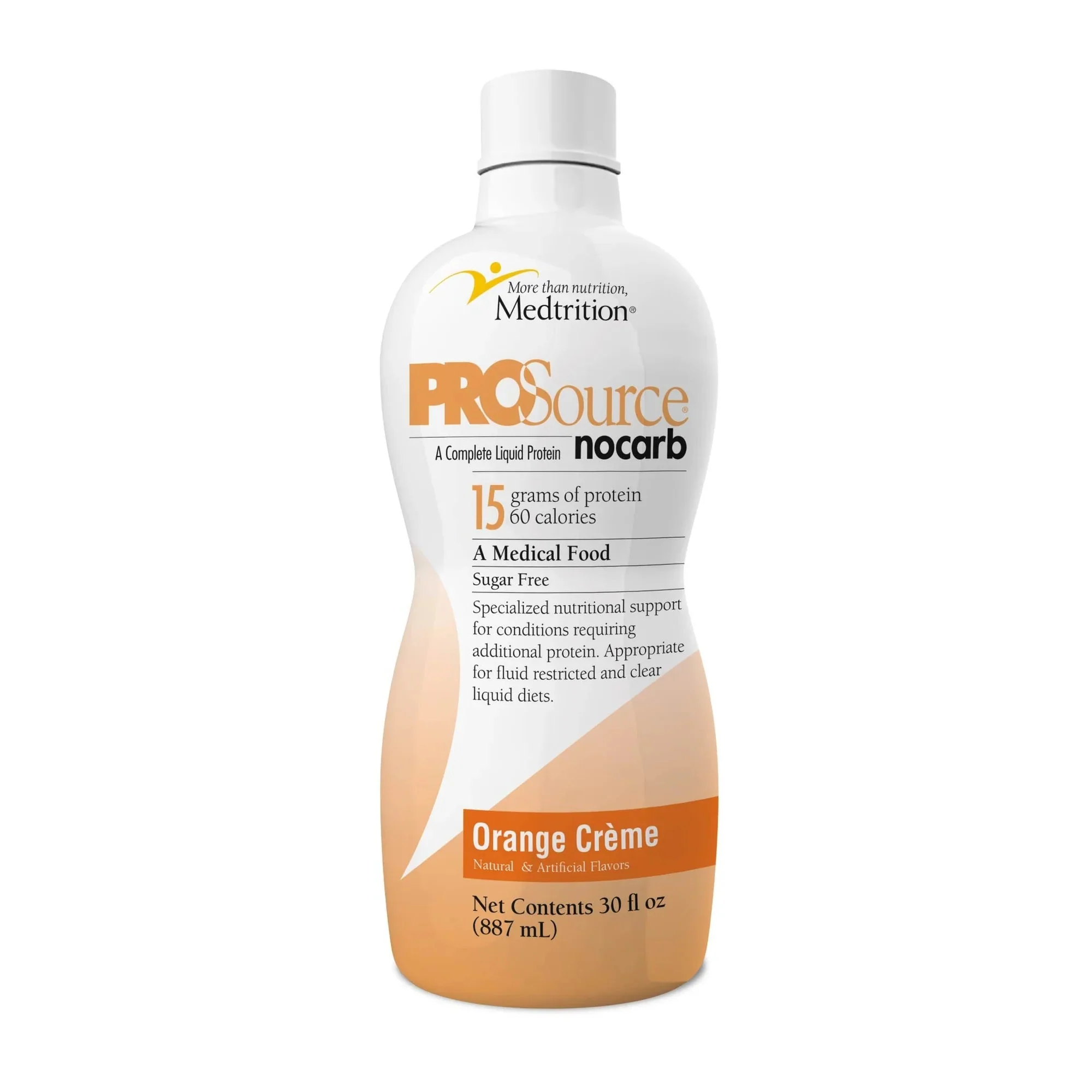 Medtrition/National Nutrition ProSource NoCarb Orange Crème Collagen & Whey Protein Formula, 32-ounce Bottle (4/CS)