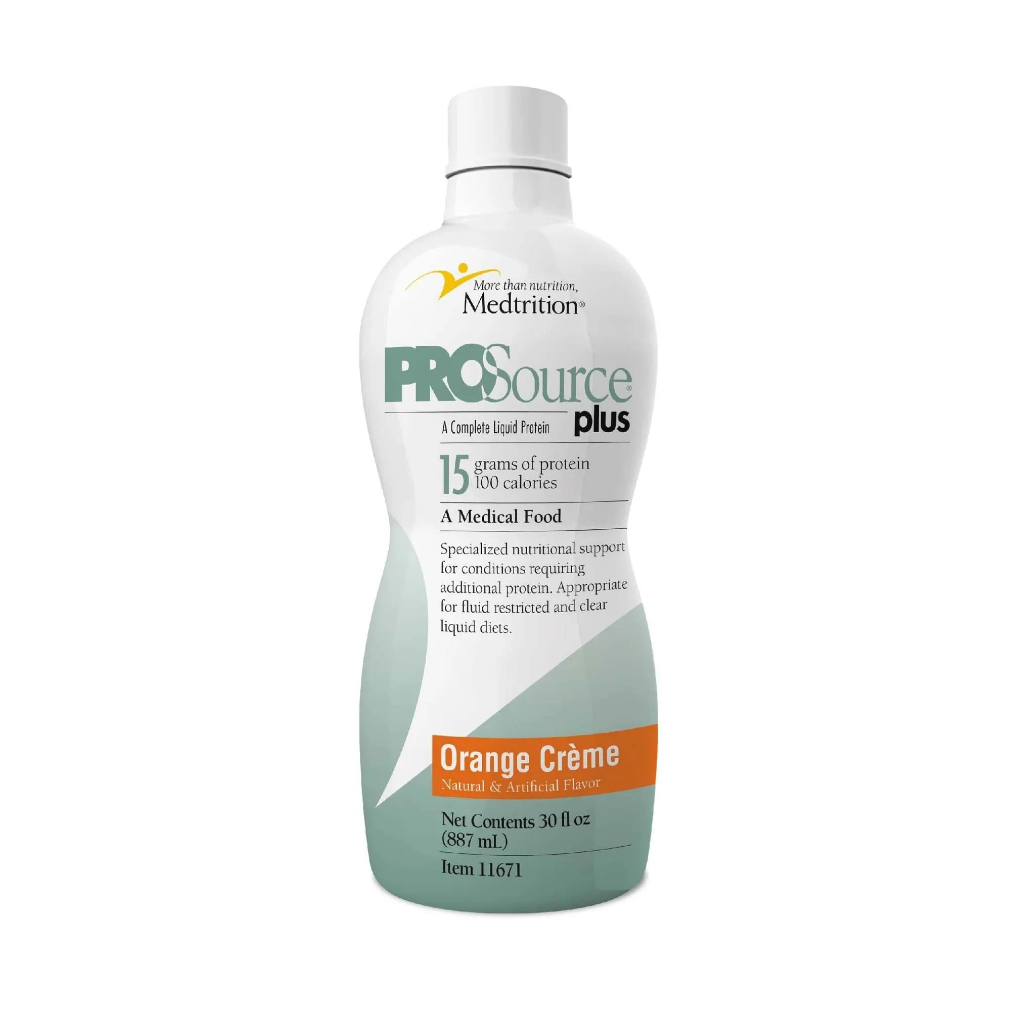 Medtrition/National Nutrition ProSource Plus Orange Crème Collagen and Whey Protein Formula, 32-ounce Bottle (4/CS)