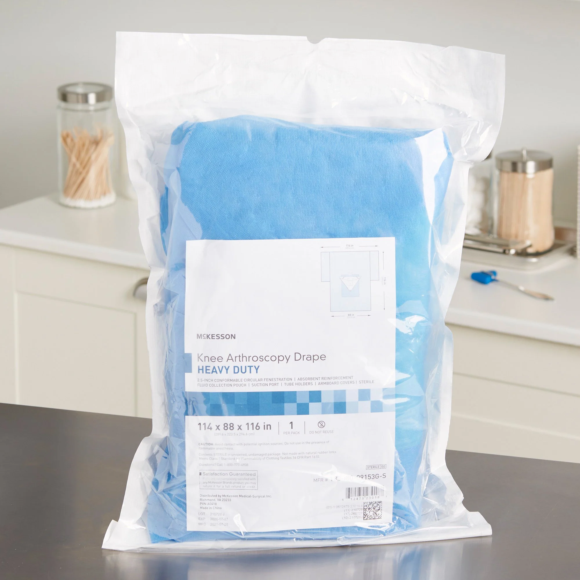 McKesson Brand McKesson Sterile Heavy-Duty Knee Arthroscopy Drape, 114 x 88 x 116 Inch (8/CS) - Image 5