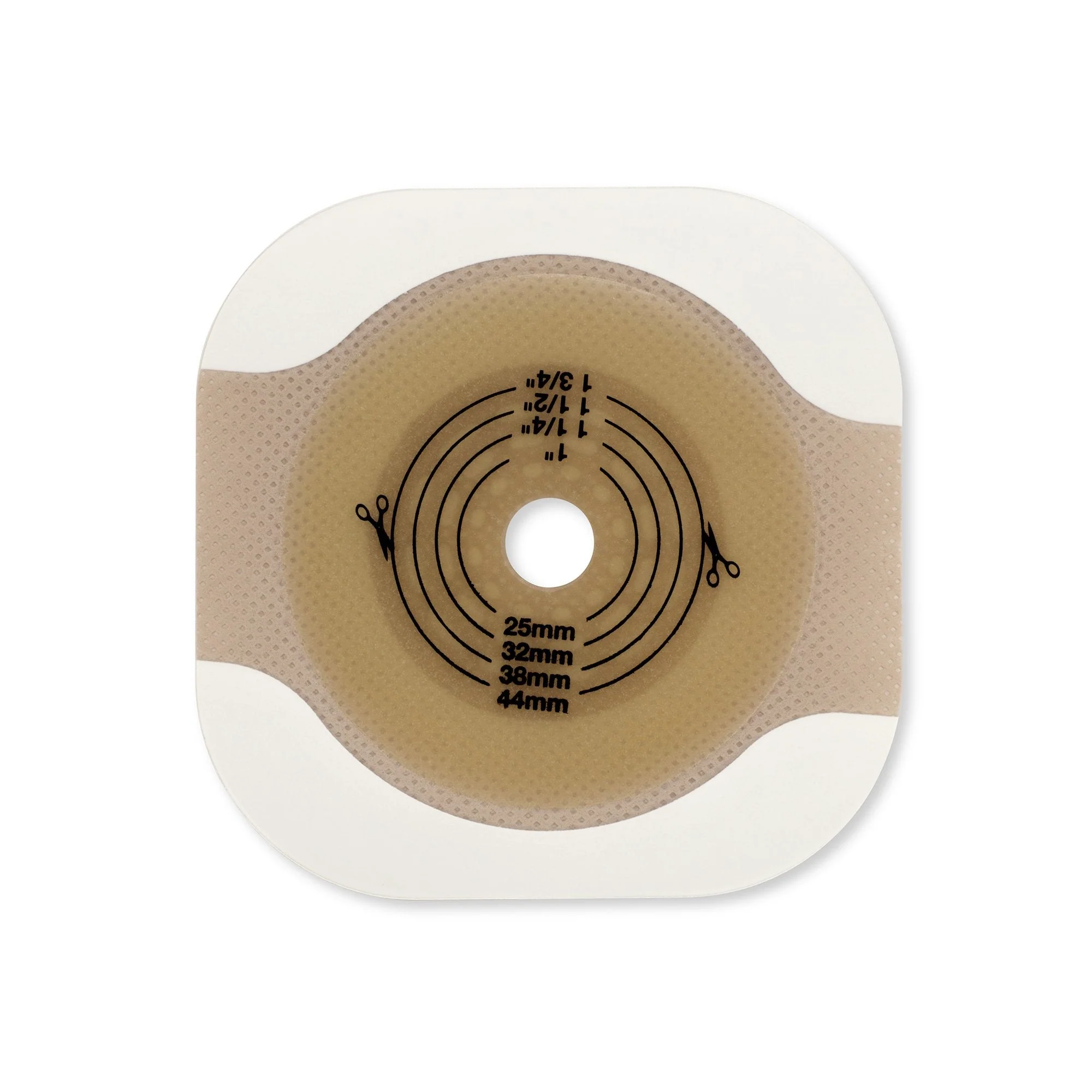 Hollister New Image Flat CeraPlus Ostomy Barrier with Tape Borders, 44 mm Flange, 29 mm (5/BX) - Image 3