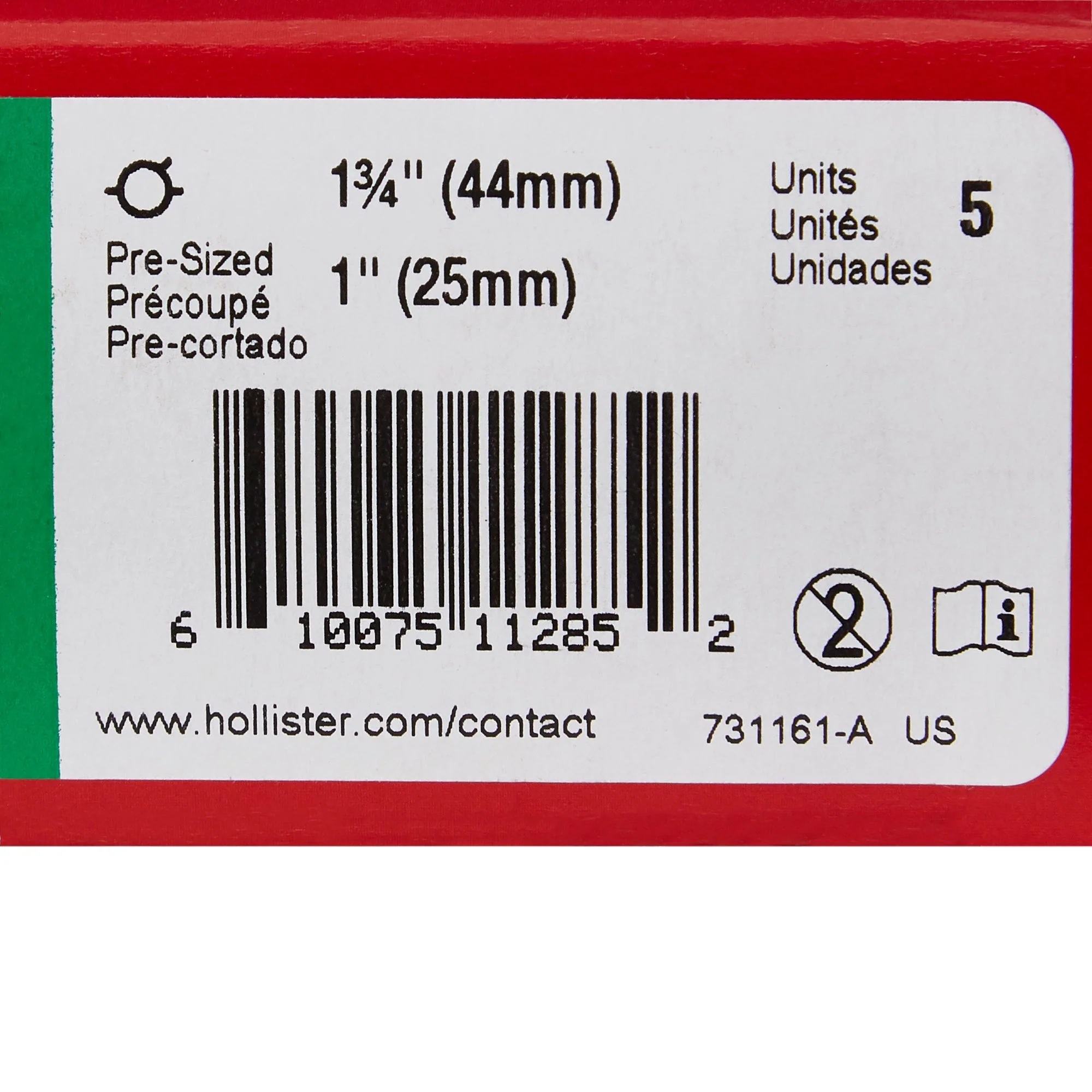 Hollister New Image Flextend Colostomy Barrier, Pre-cut to fit 25mm Stomas (5/BX) - Image 3