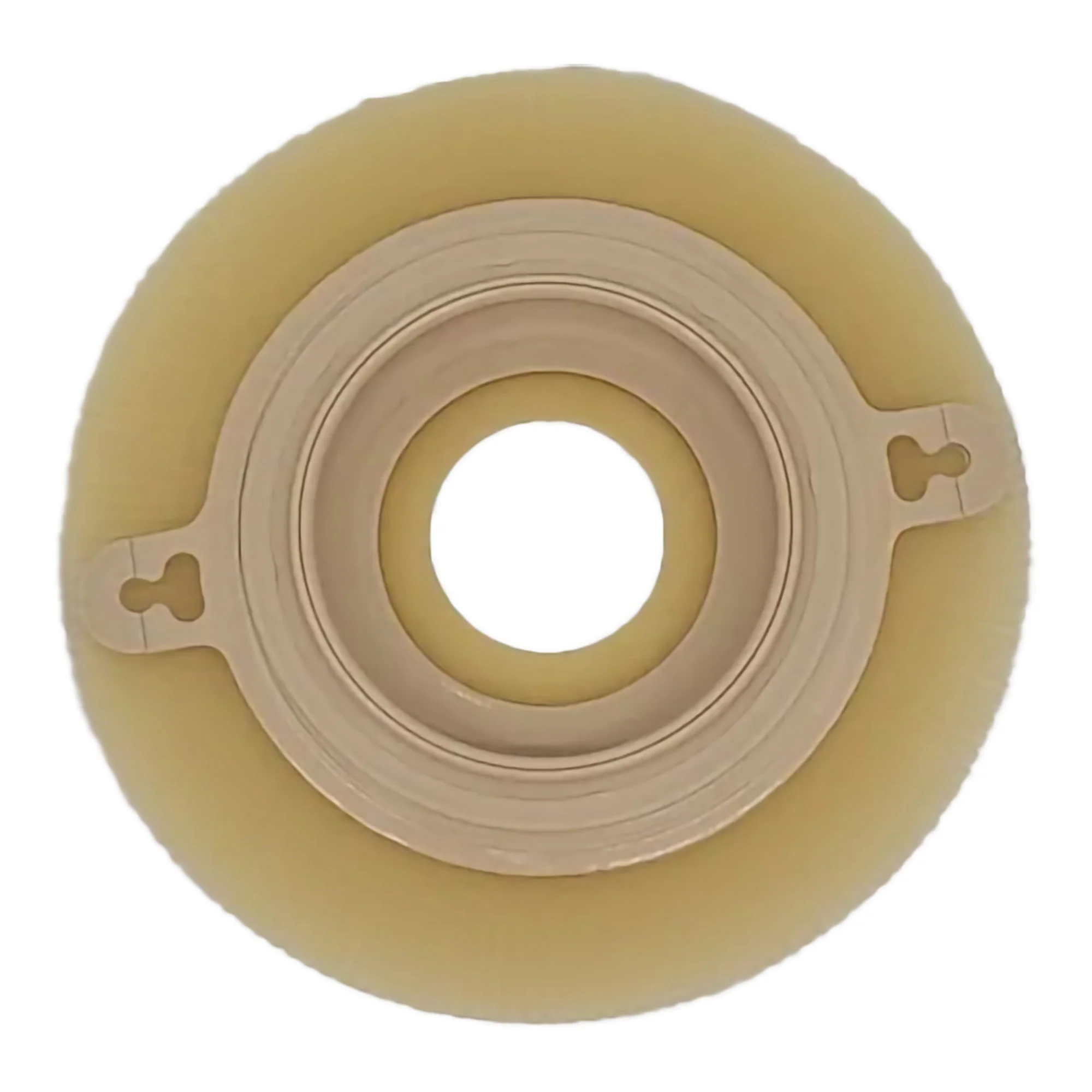 Safe N Simple Ostomy Barrier Precut, Extended Wear Adhesive Tape Collar 57 mm Flange Red Code System 1-1/4 Inch Opening 5 X 5 Inch (40/CS) - Image 2