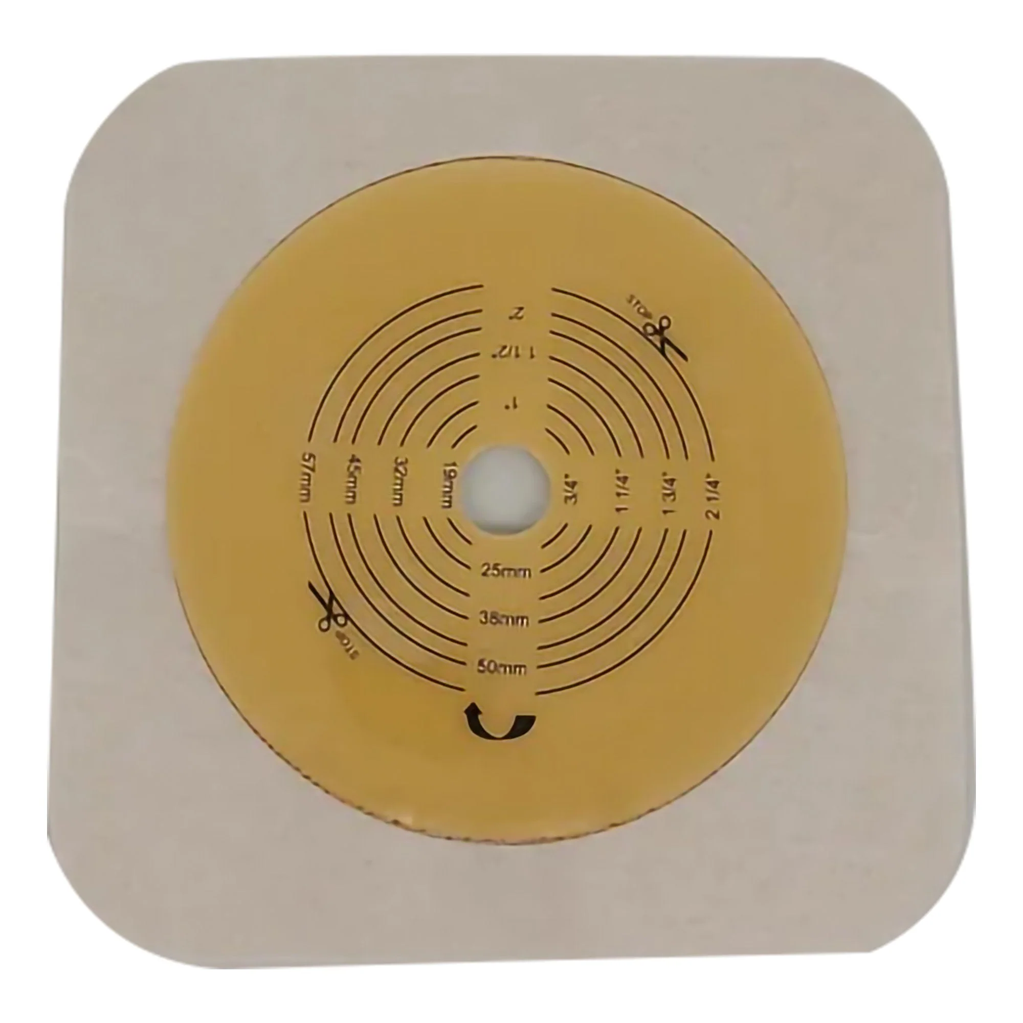 Safe N Simple Ostomy Barrier Safe n Simple Trim to Fit, Standard Wear Flexible Tape 70 mm Flange Up to 2-1/4 Inch Opening 5 X 5 Inch (80/CS) - Image 2