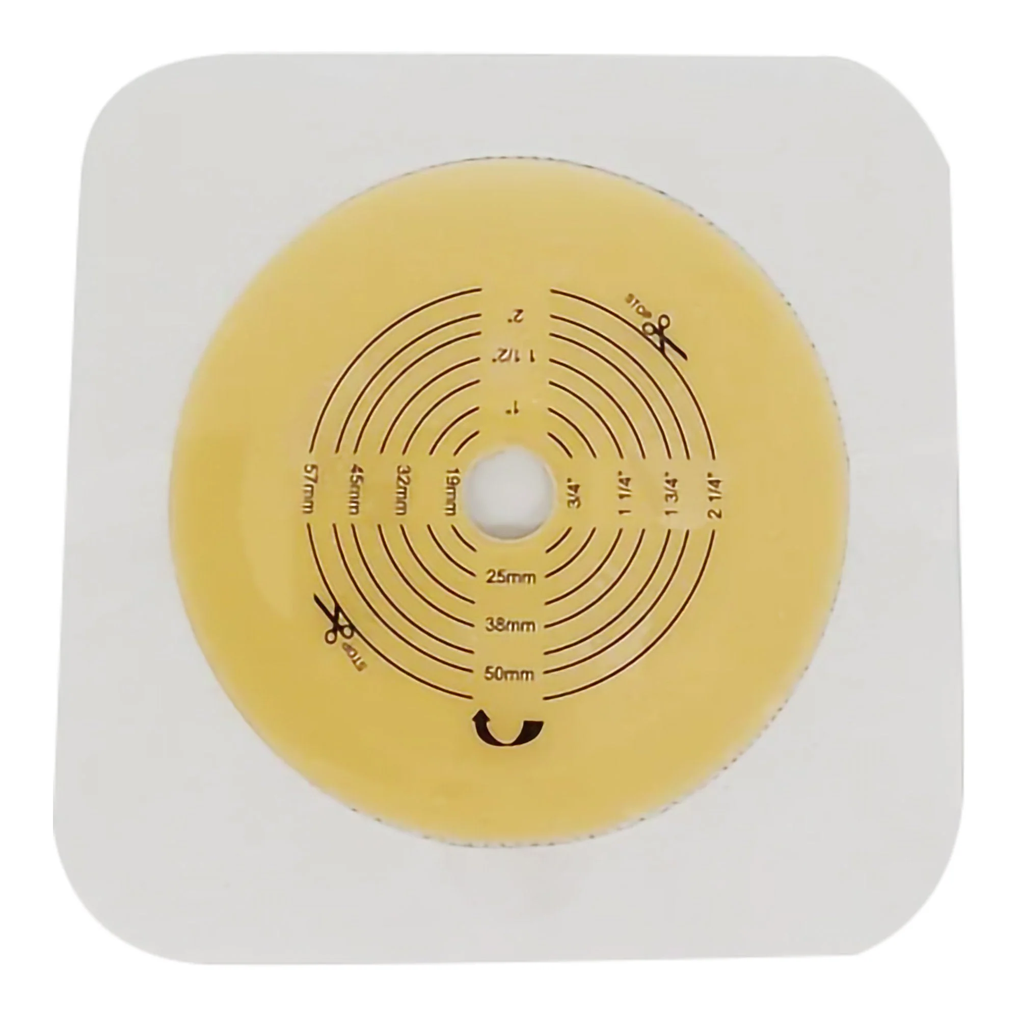 Safe N Simple Ostomy Barrier Safe n Simple Trim to Fit, Standard Wear Flexible Tape 70 mm Flange Up to 2-1/4 Inch Opening 5 X 5 Inch (80/CS) - Image 2