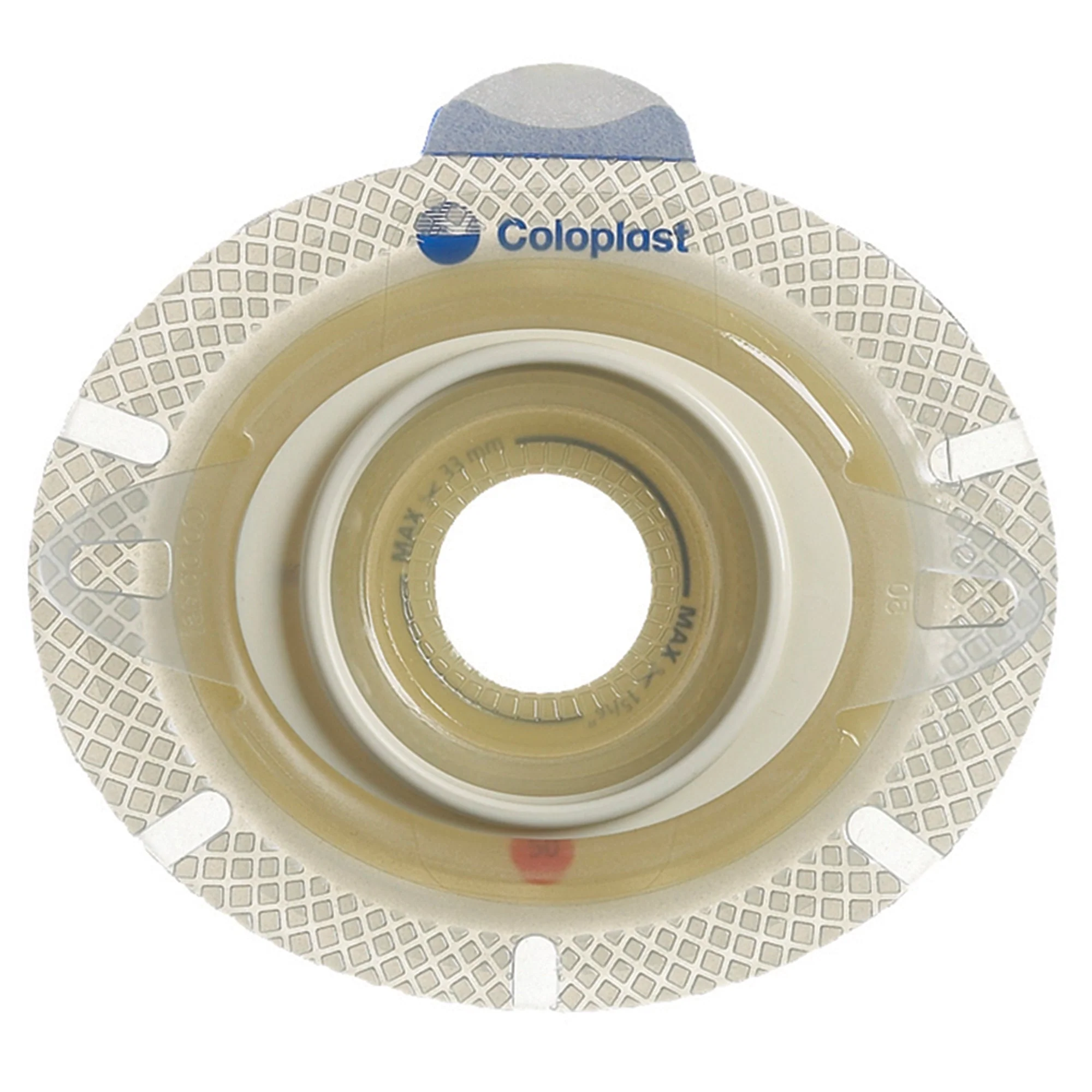 Coloplast SenSura Click Xpro Ostomy Barrier, Trim to Fit 10 – 55 mm Stomas, Blue Match (5/BX)