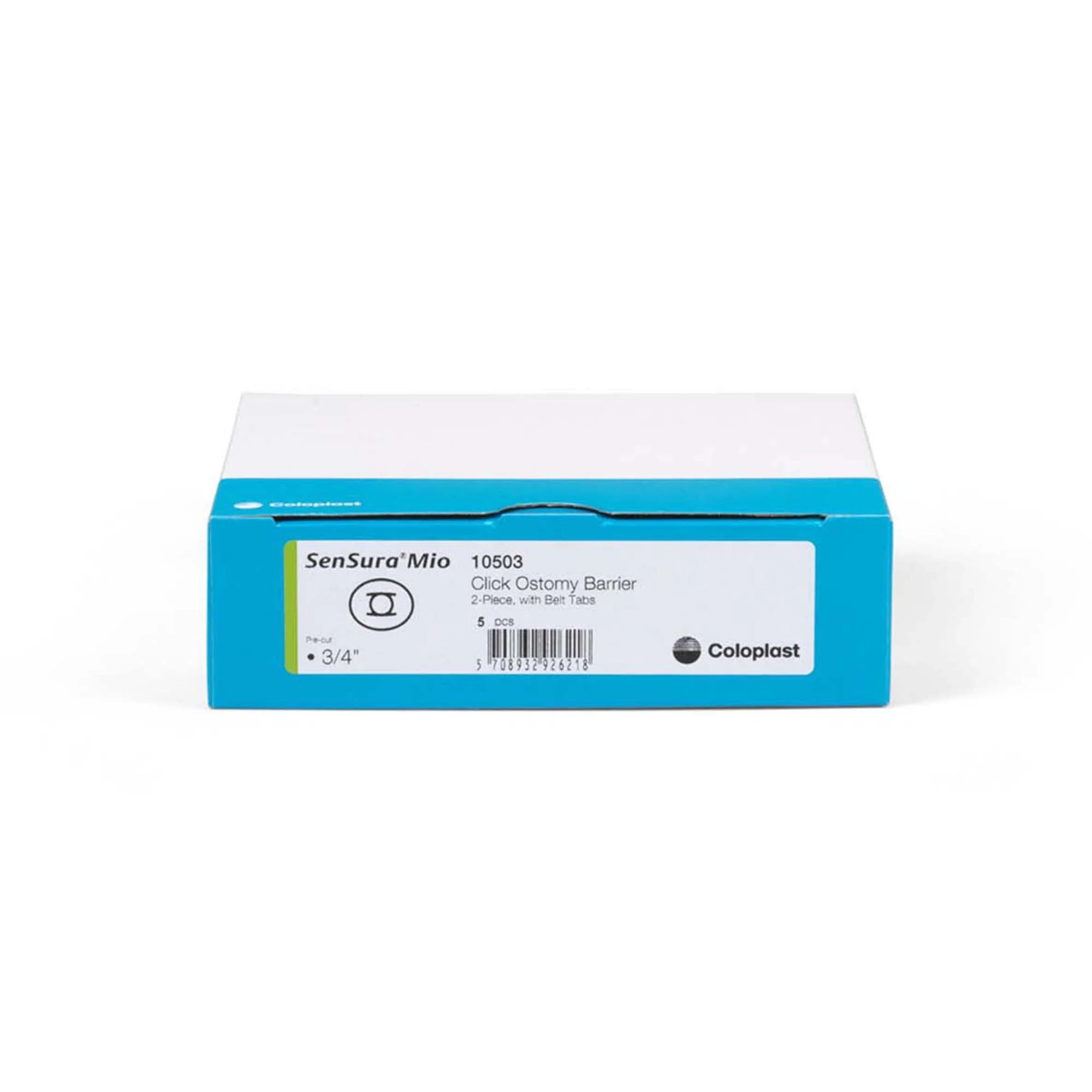 Coloplast SenSura Mio Click Ostomy Barrier, 20 mm Stoma Opening, Green Color Match (5/BX) - Image 4