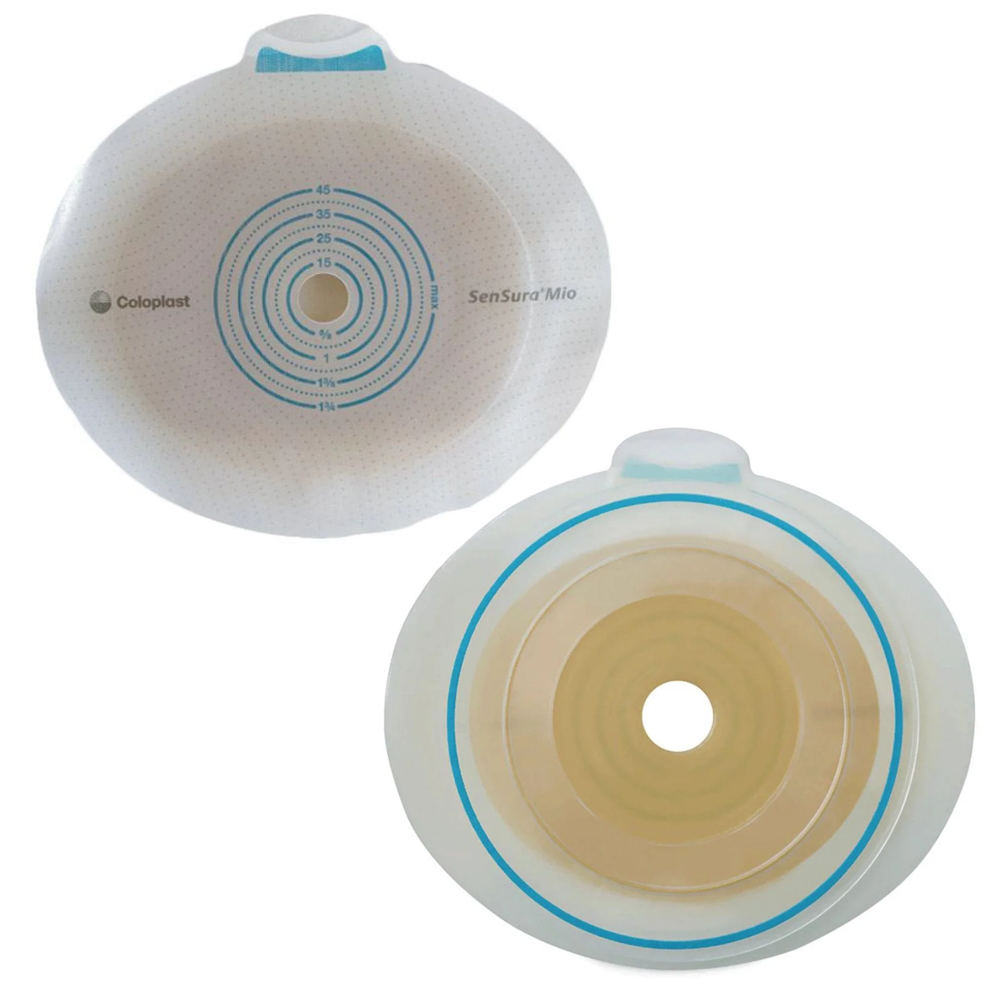 Coloplast SenSura Mio Click Ostomy Barrier, 25 mm Stoma Opening, Green Match (5/BX)