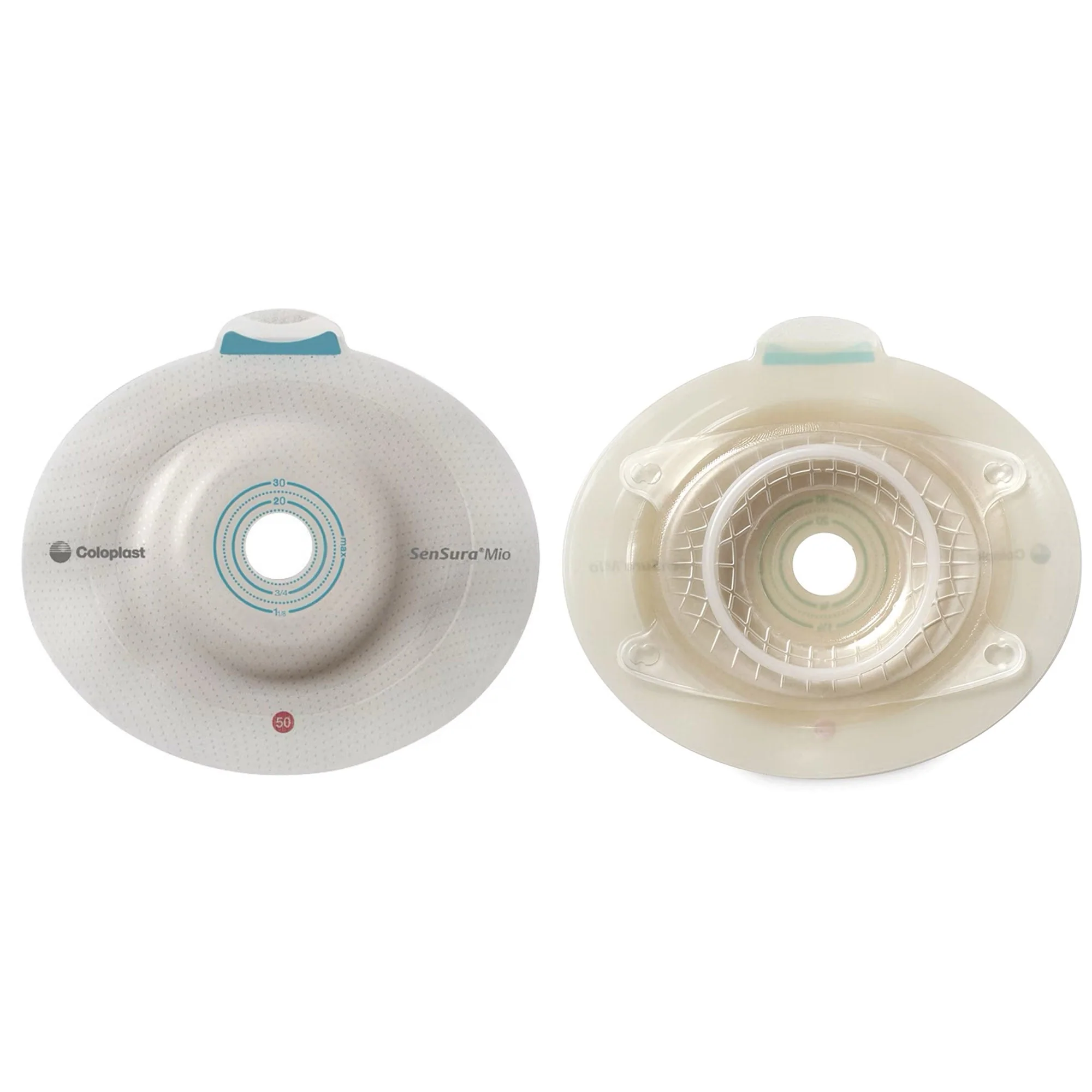 Coloplast SenSura Mio Click Convex Light Ostomy Barrier, 31 mm Stoma Opening, Blue Match (5/BX)