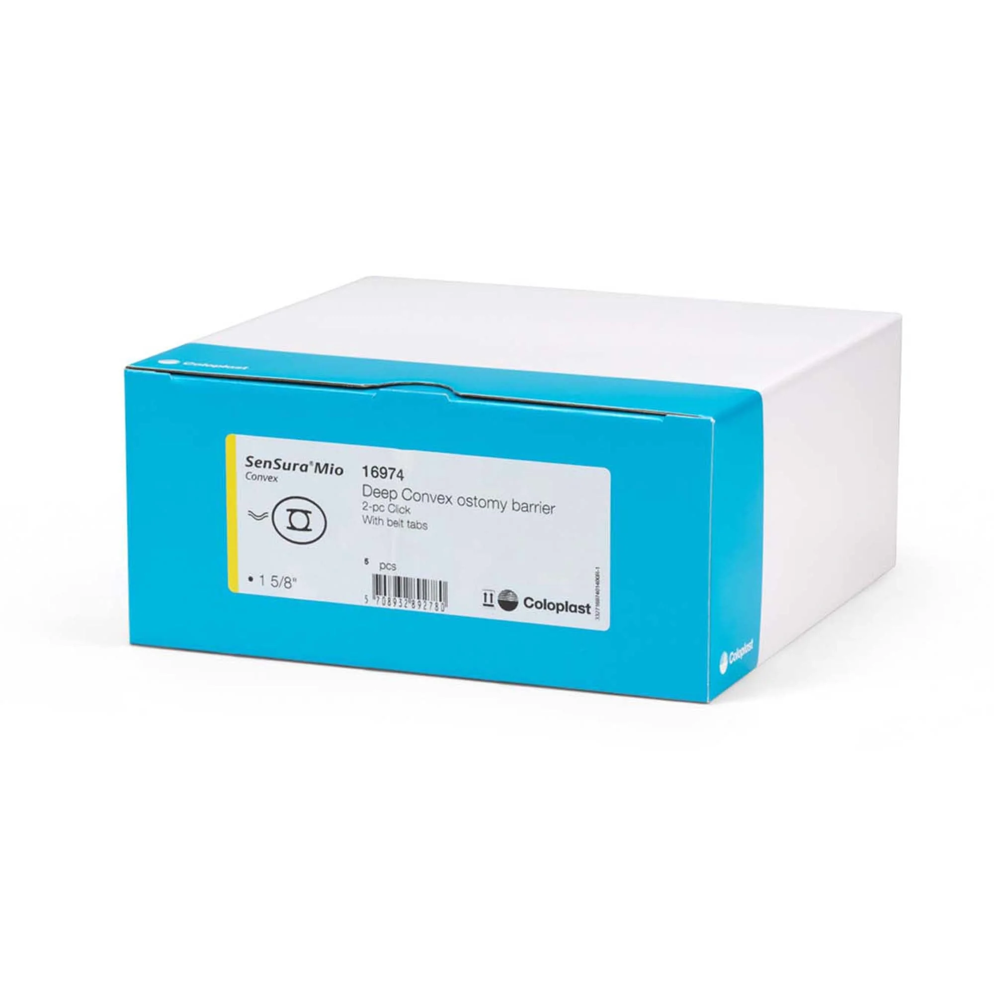 Coloplast SenSura Mio Click Convex Deep Ostomy Barrier, 41 mm Stoma Opening, Yellow Match (5/BX) - Image 4