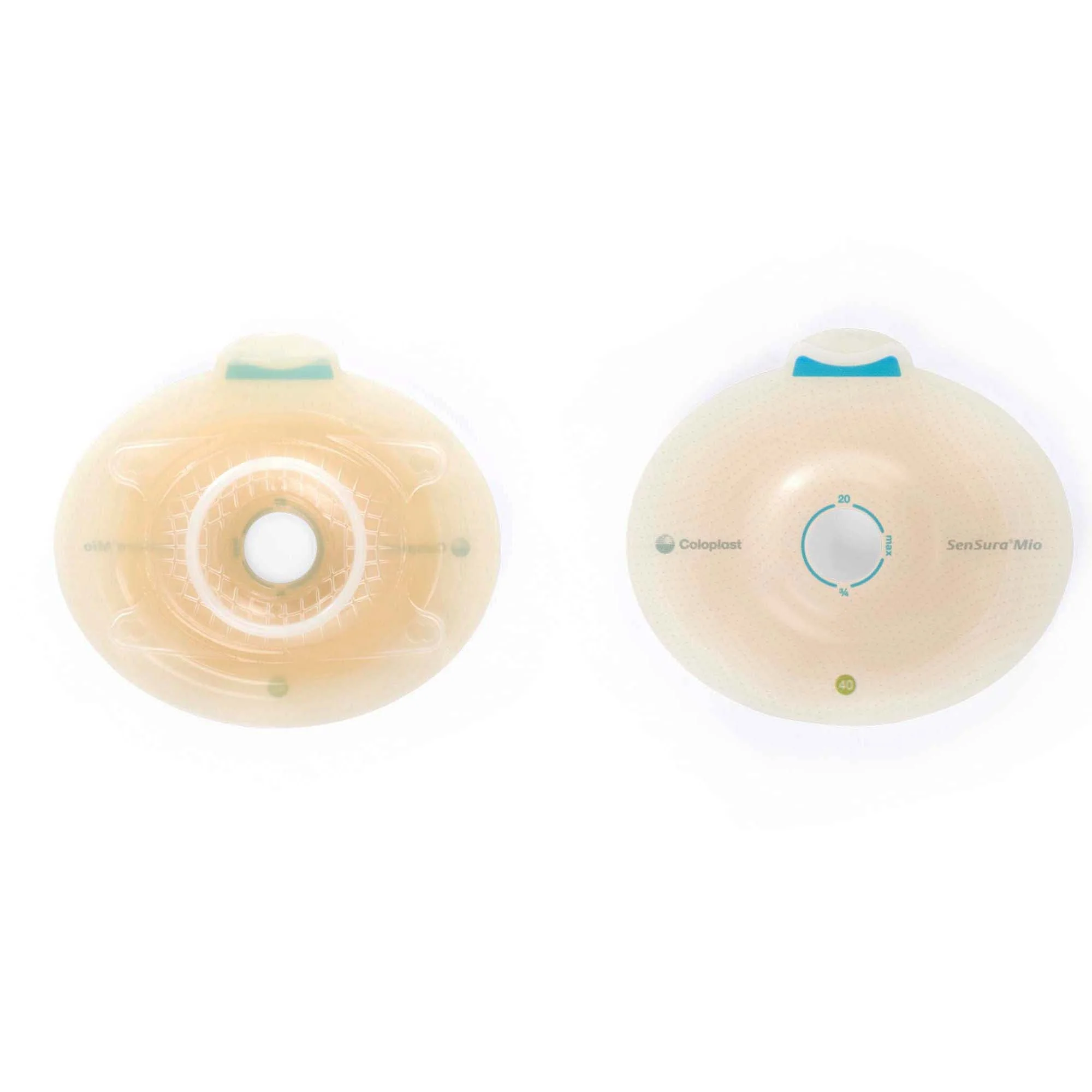 Coloplast SenSura Mio Click Convex Light Ostomy Barrier, 18 mm Stoma Opening, Green Match (5/BX)