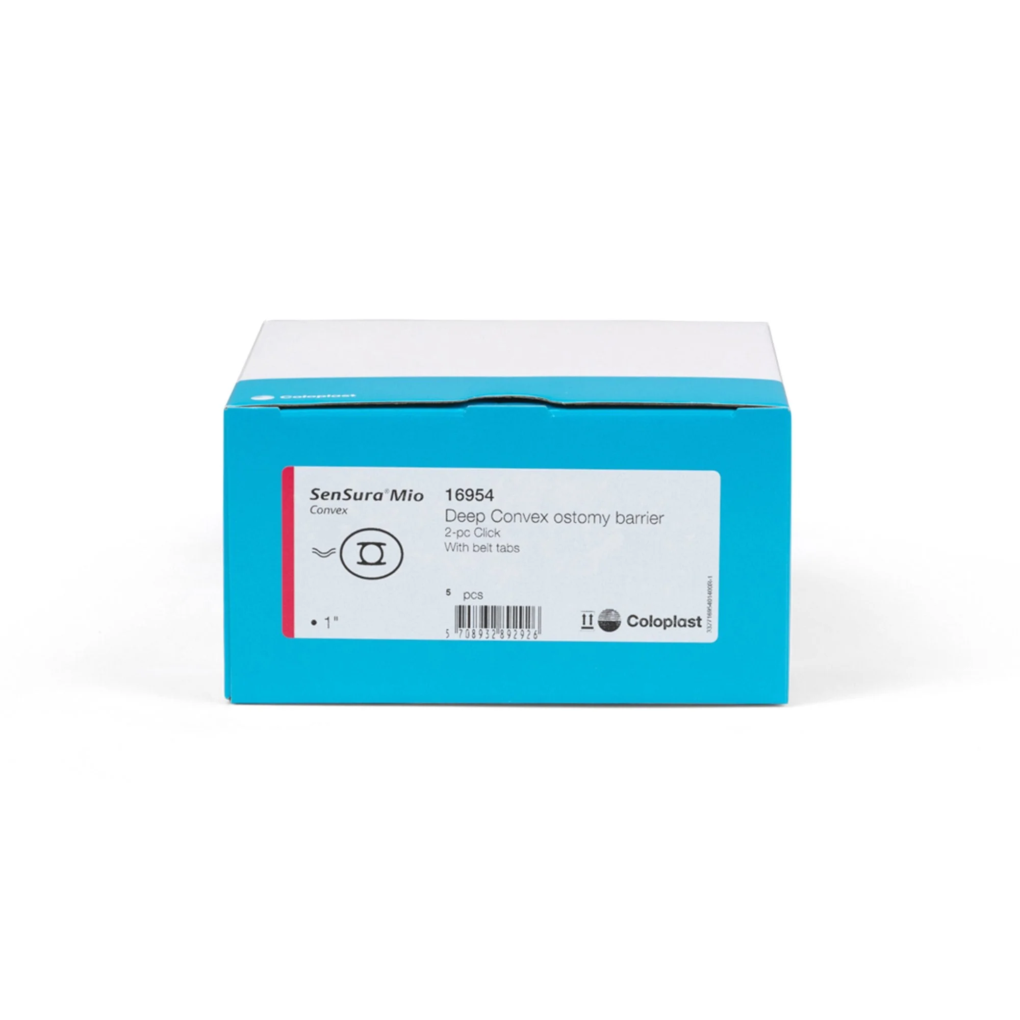 Coloplast SenSura Mio Click Convex Deep Ostomy Barrier, 25 mm Stoma, Red Match (5/BX) - Image 3