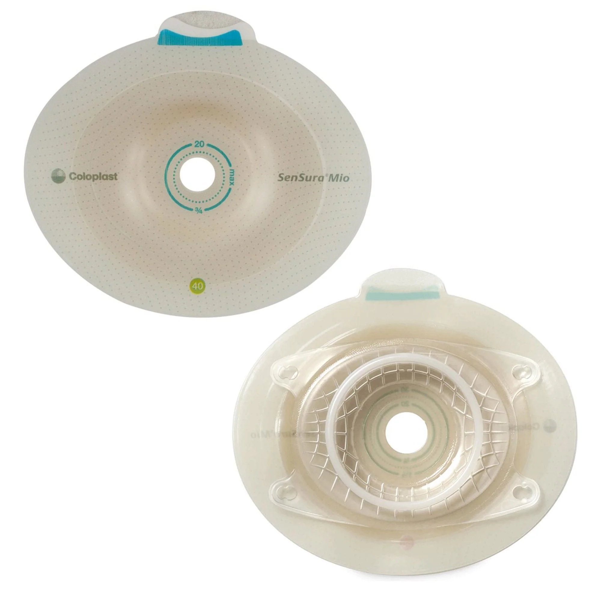 Coloplast SenSura Mio Convex Light Click Ostomy Barrier, 25 mm Stoma Opening, Red Match (5/BX)
