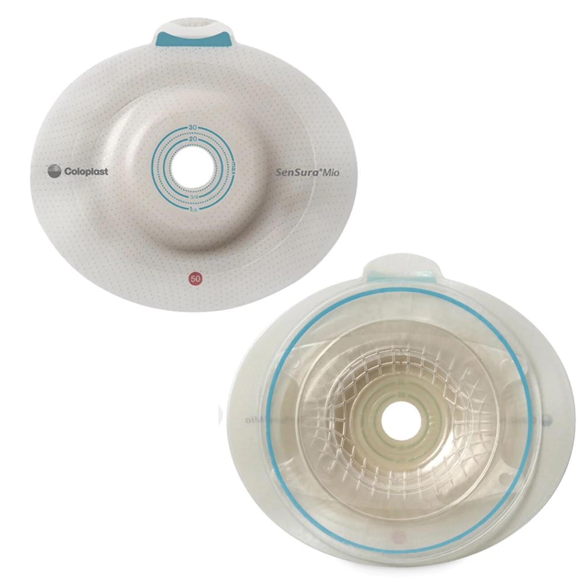 Coloplast SenSura Mio Click Convex Light Ostomy Barrier, 21 mm Stoma Opening, Red Match (5/BX)