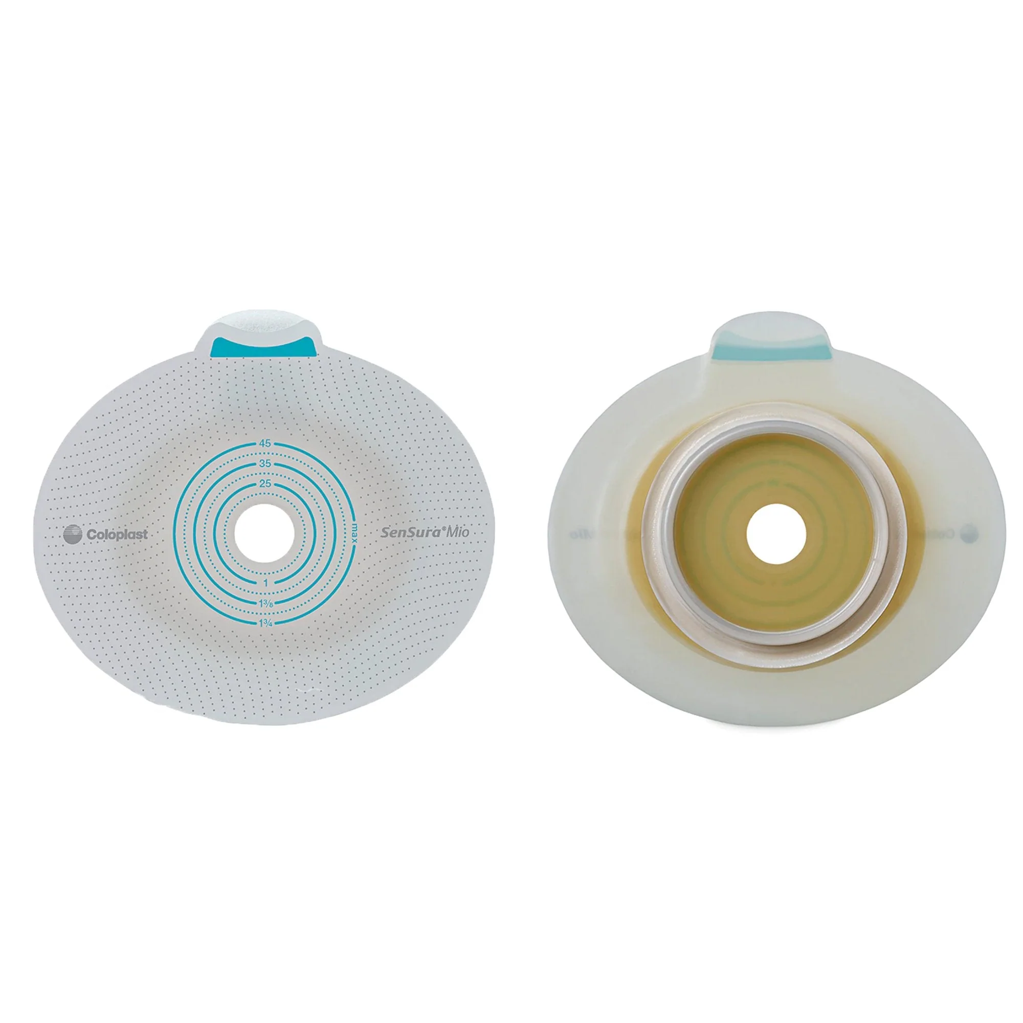Coloplast SenSura Mio Click Ostomy Barrier, 10 – 65 mm Stoma Opening, Yellow Match (5/BX)
